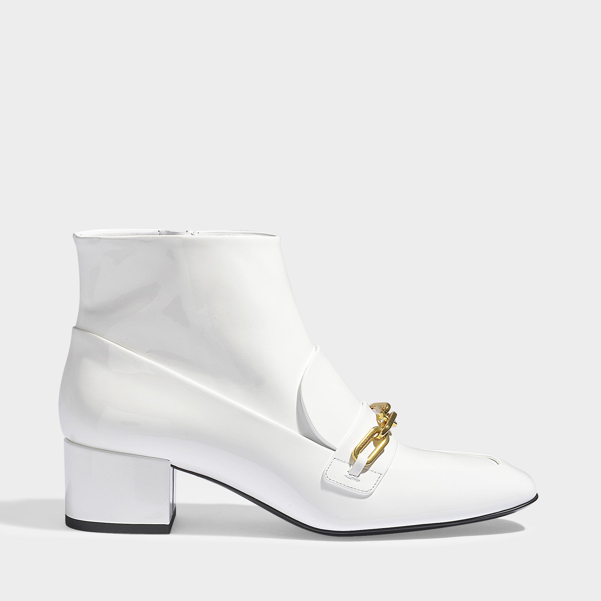burberry boots white