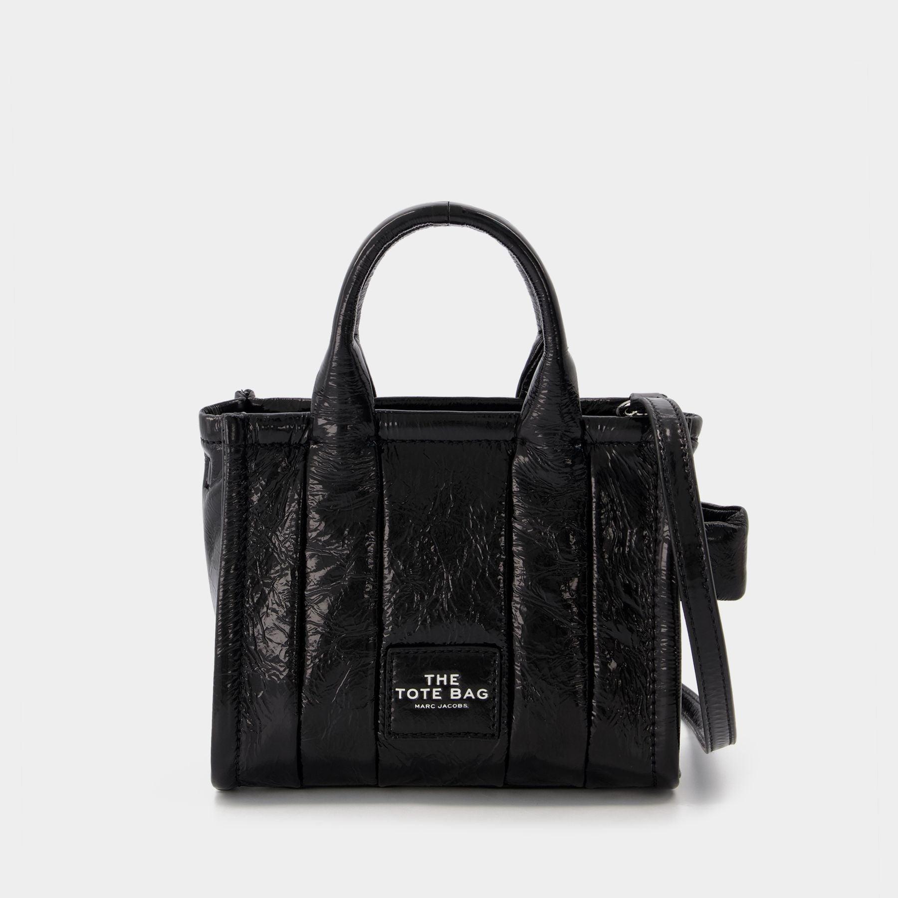 Marc Jacobs Leather The Micro Tote in Black | Lyst UK