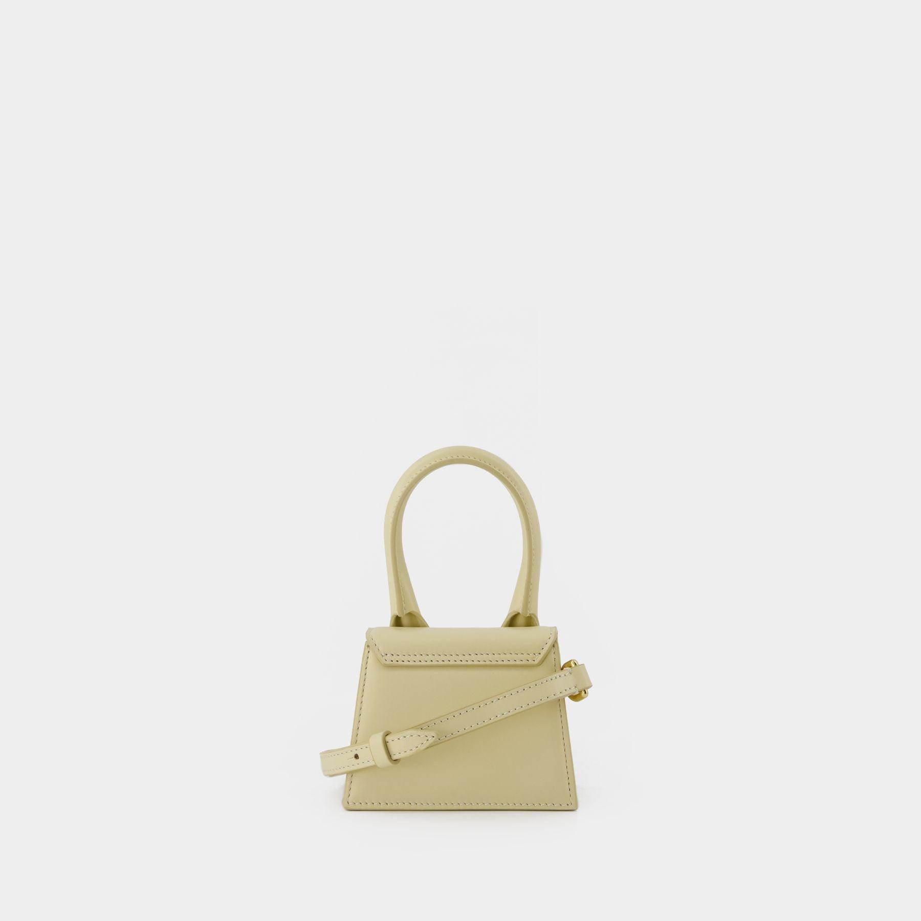 Jacquemus Le Chiquito Bag Ivory Woman in Leather - Size: Uni