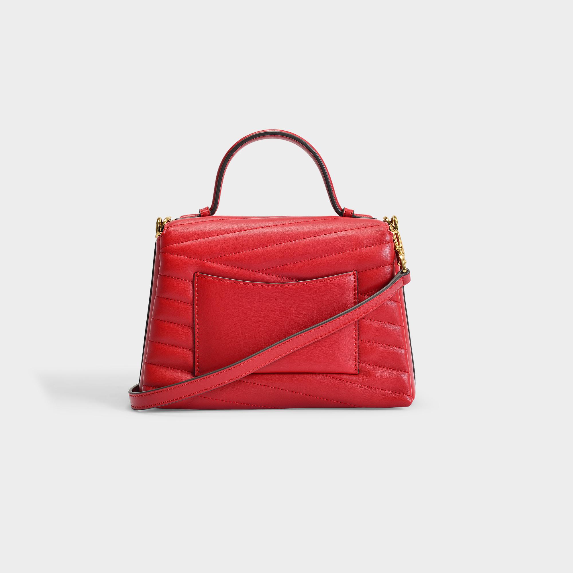 Tory Burch Kira Chevron Small Camera Bag in Red Leather ref.518630 - Joli  Closet