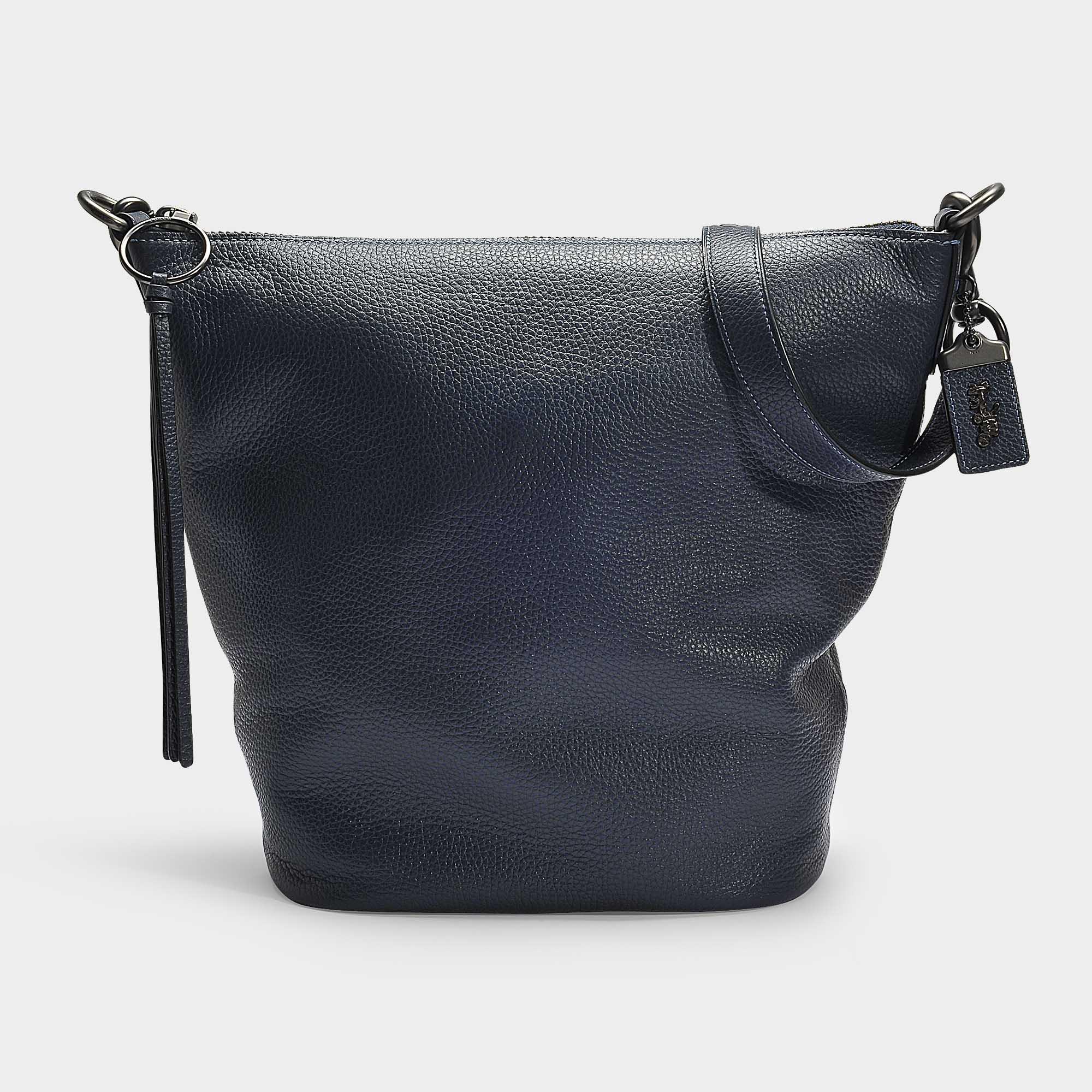 COACH Duffle Bag In Navy Calfskin in Blue Lyst