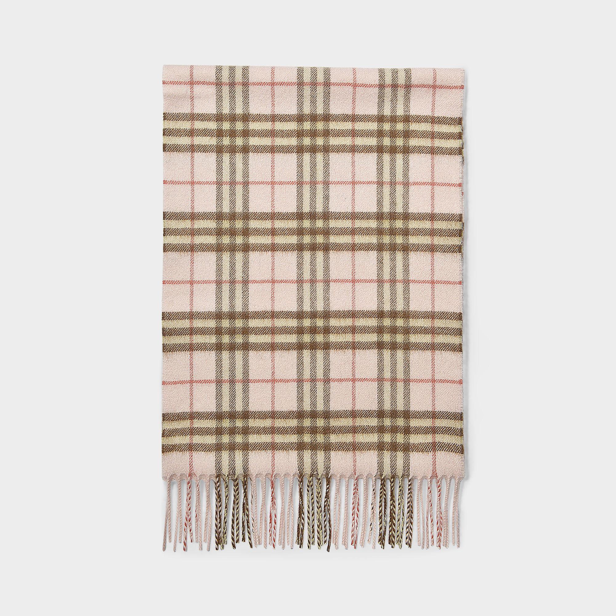burberry pink cashmere scarf