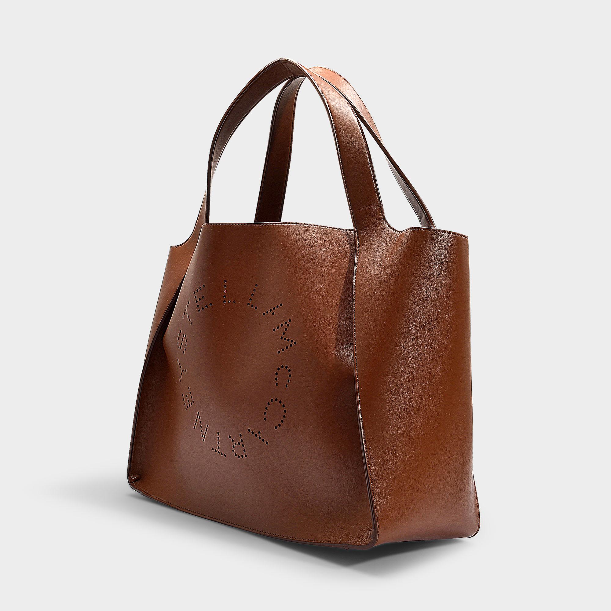 Stella McCartney Synthetic Stella Logo Tote Bag in Cinnamon (Brown 