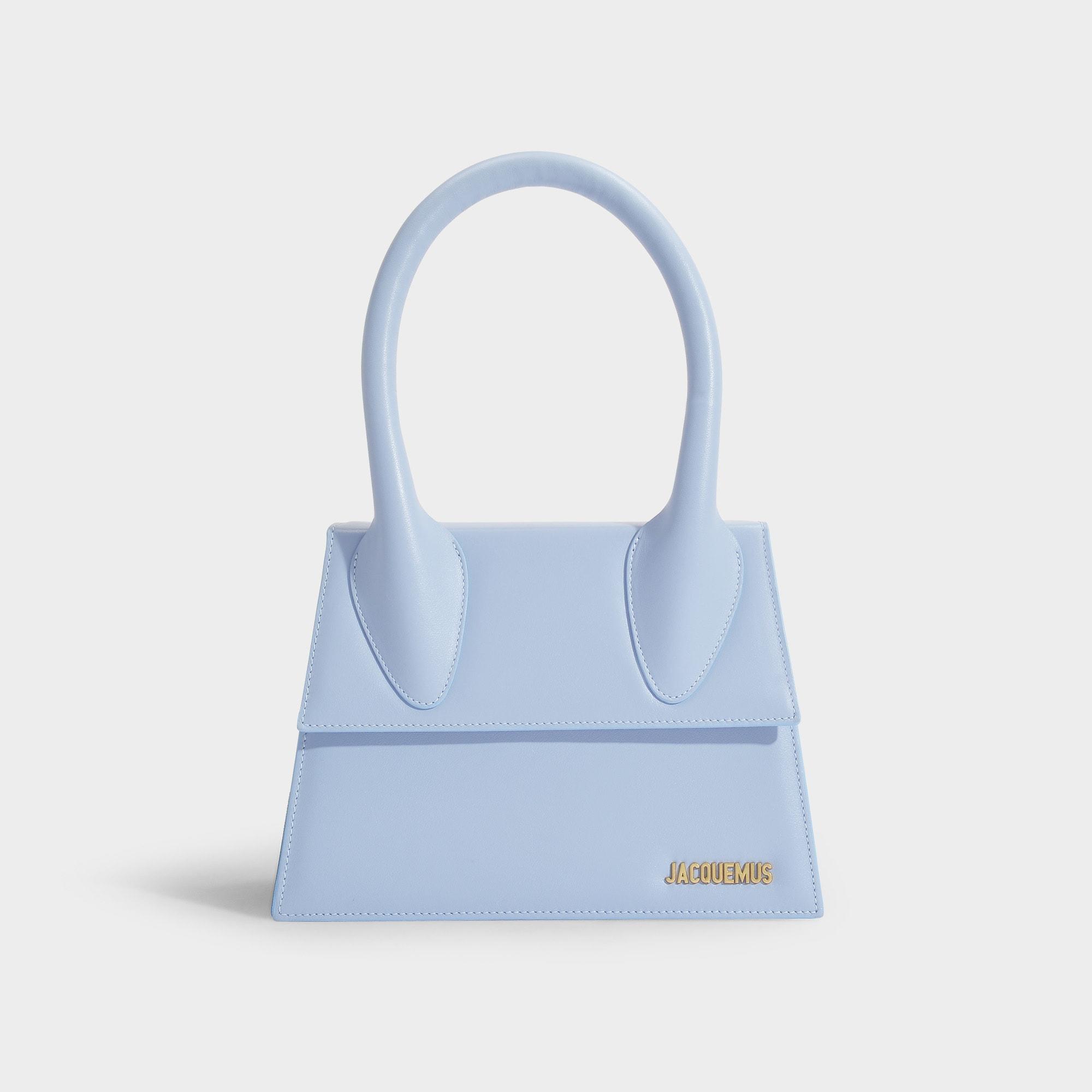 Jacquemus Le Grand Chiquito Bag In Light Blue Leather | Lyst