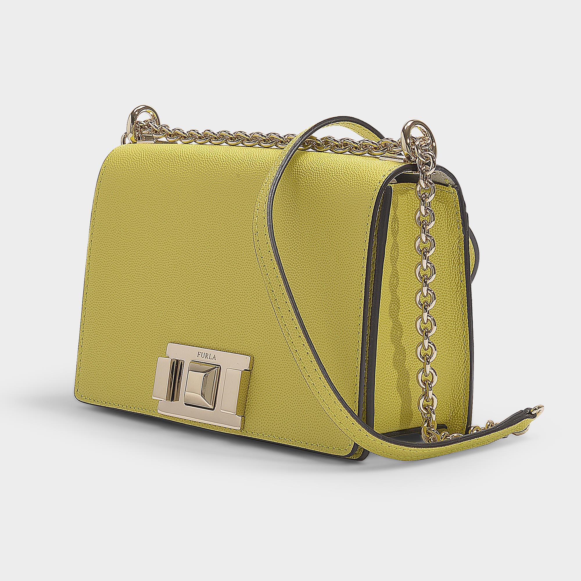 furla yellow crossbody bag