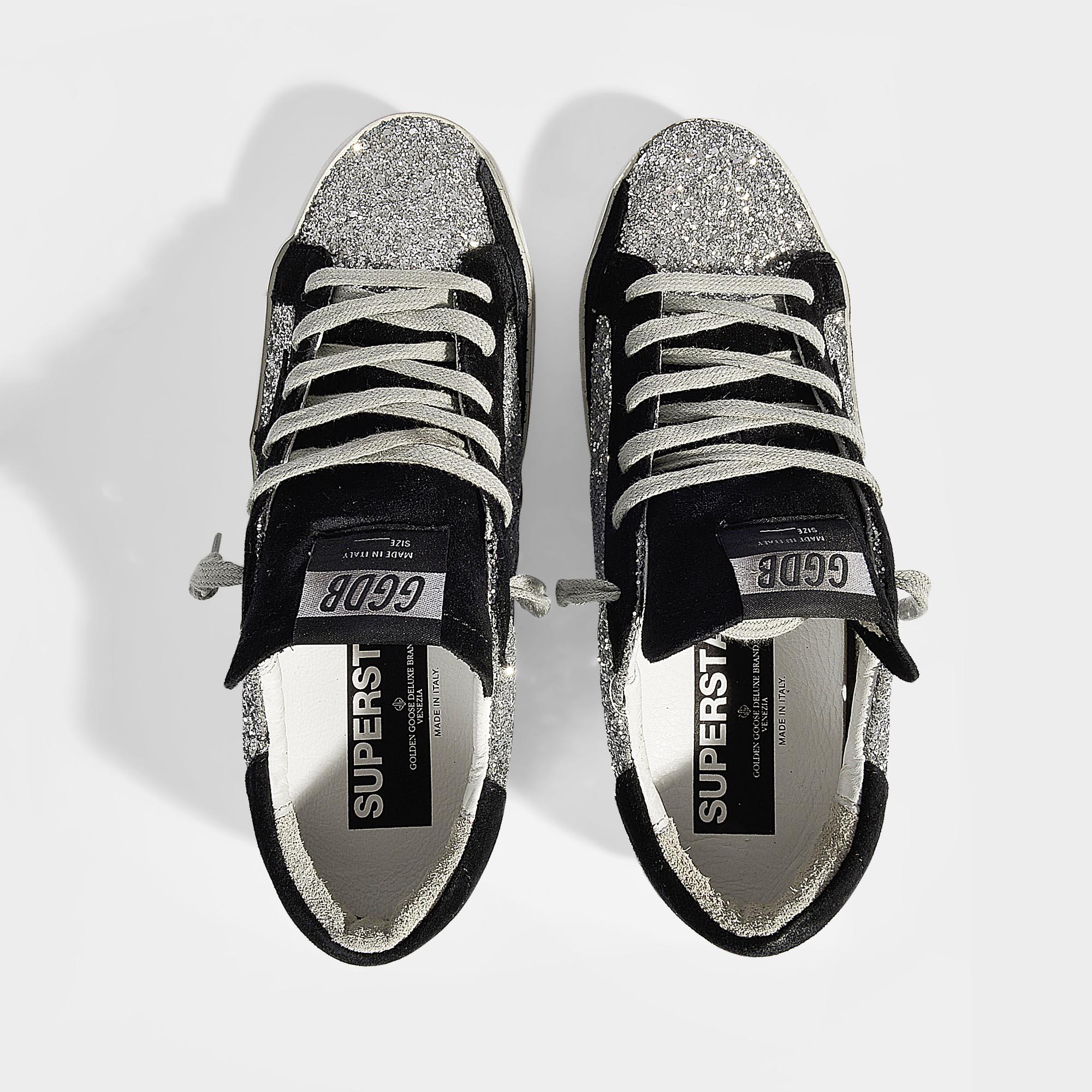 vans paillettes dorées