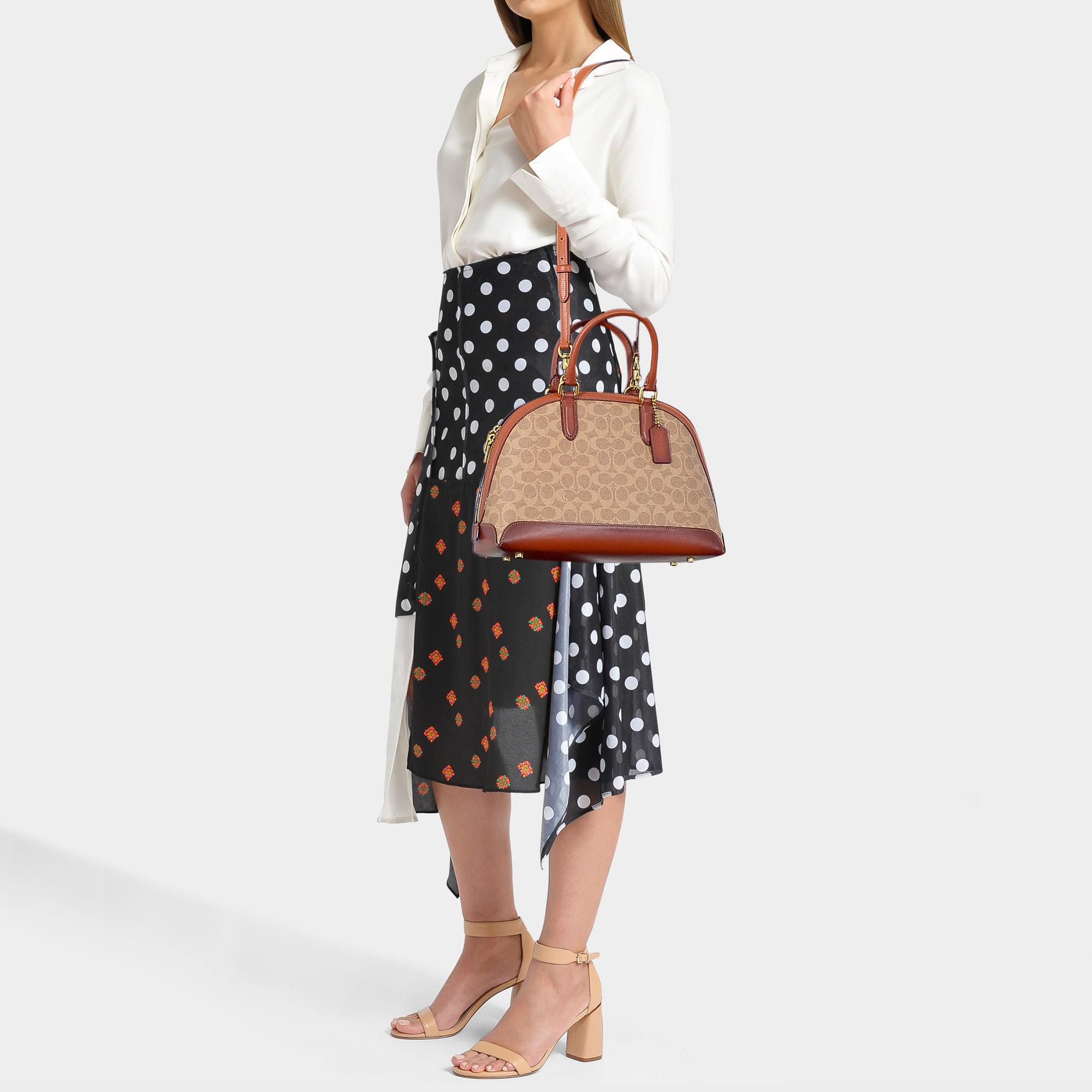 coach signature quinn satchel