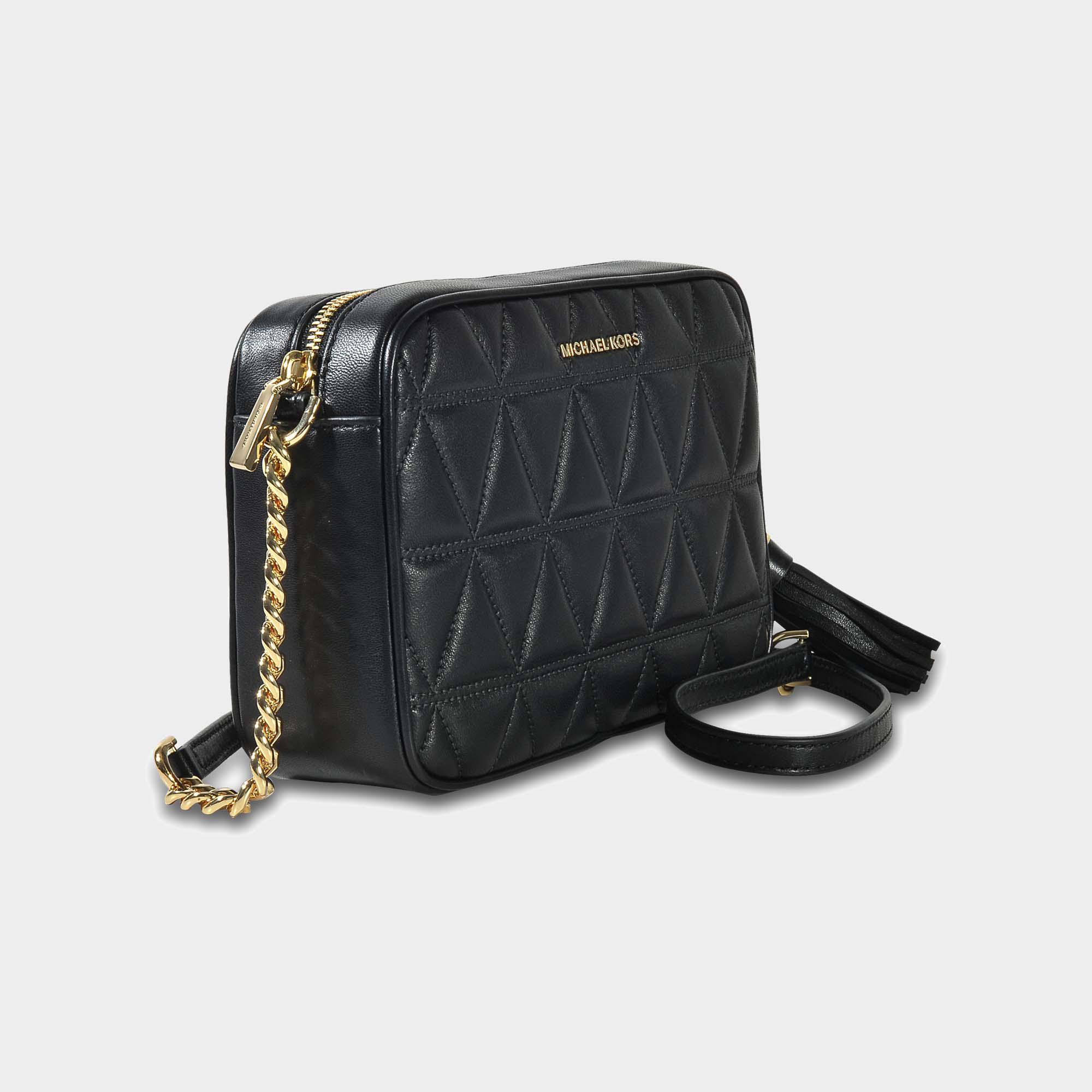 Sac camera ginny medium en cuir d'agneau matelassé pyramide noir Sac camera ginny medium en cuir d'agneau matelassé pyramide noir