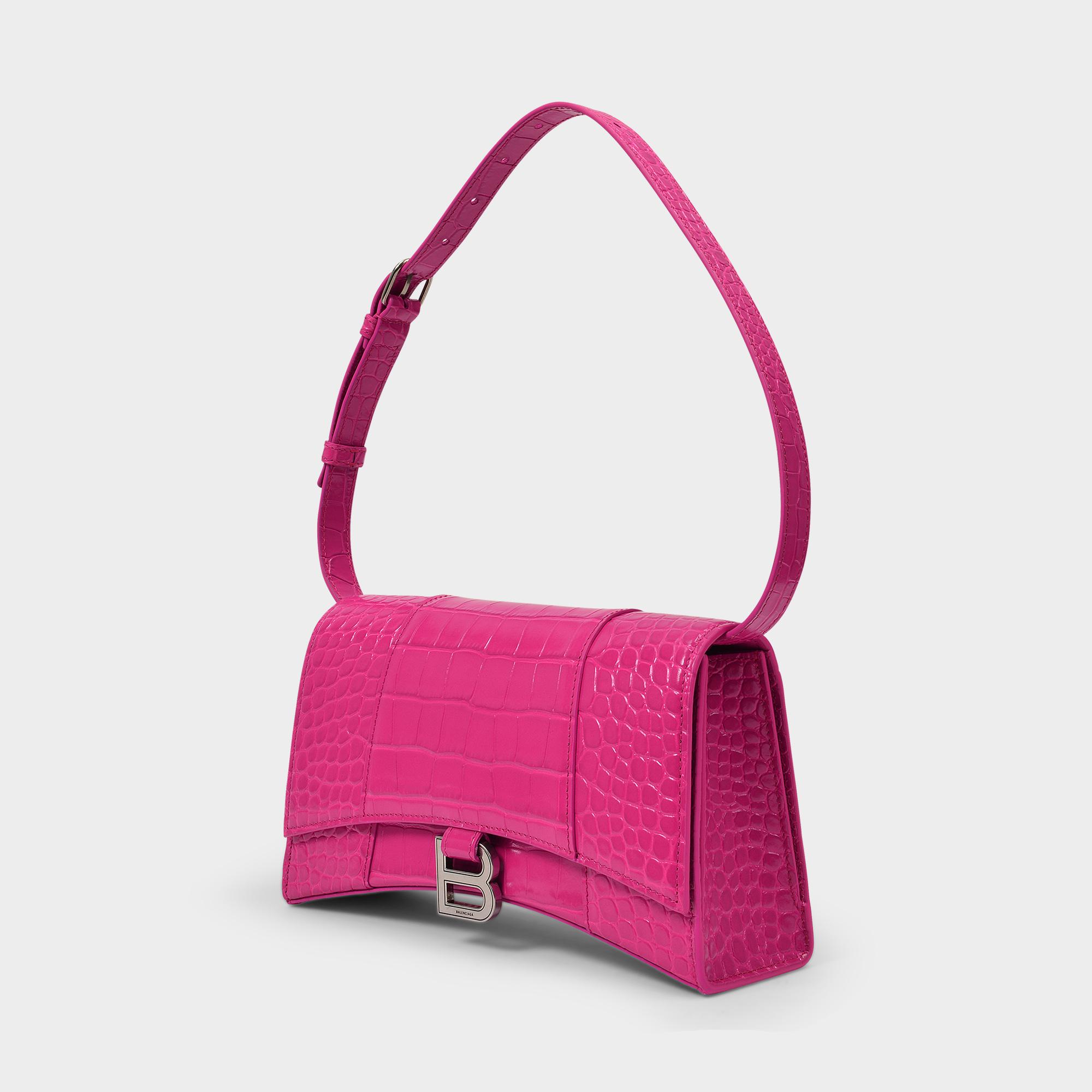 sac fuchsia cuir