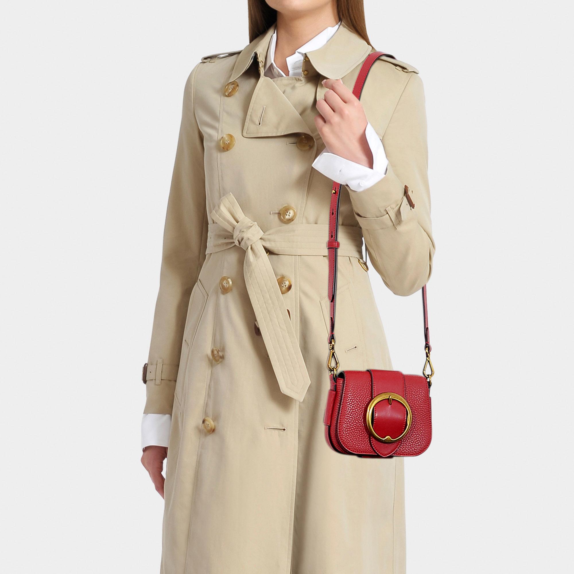 Lyst Polo Ralph Lauren Lennox Small Crossbody Bag In Scarlet Pebble Leather in Red Save 38