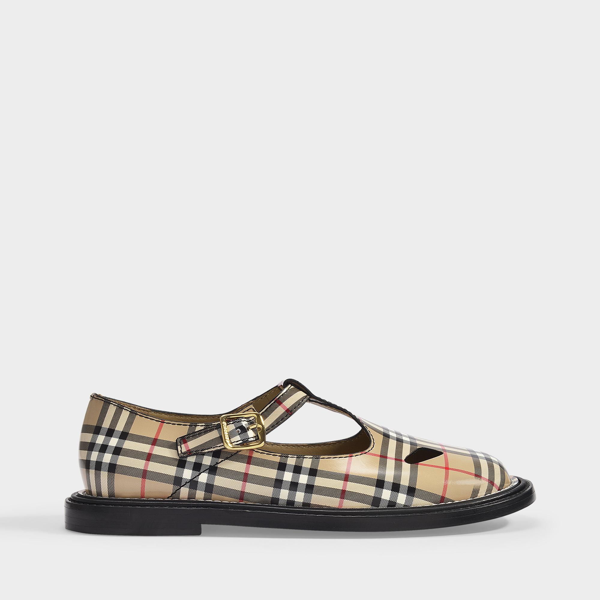 burberry print loafers