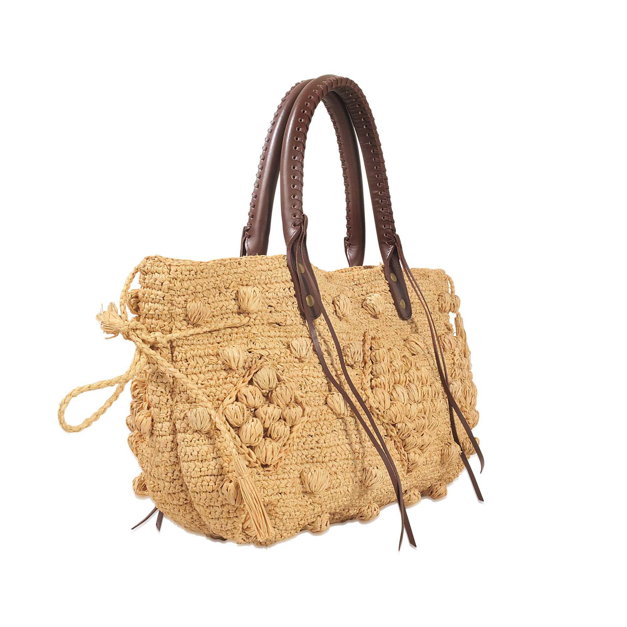 Gerard Darel 24 Gd Bag In Raffia In Ficelle Raffia in Natural | Lyst