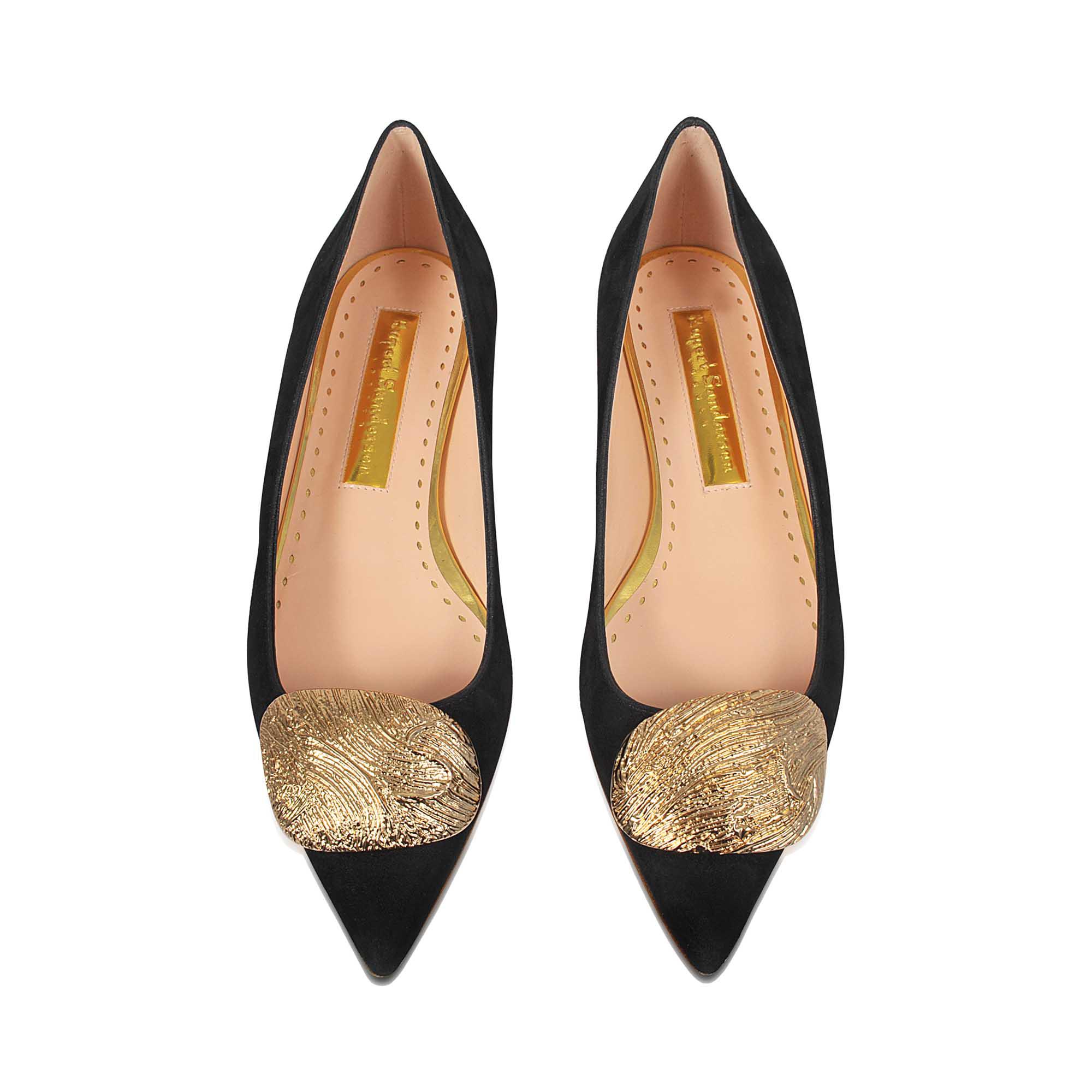 Rupert sanderson gold pump Clearance