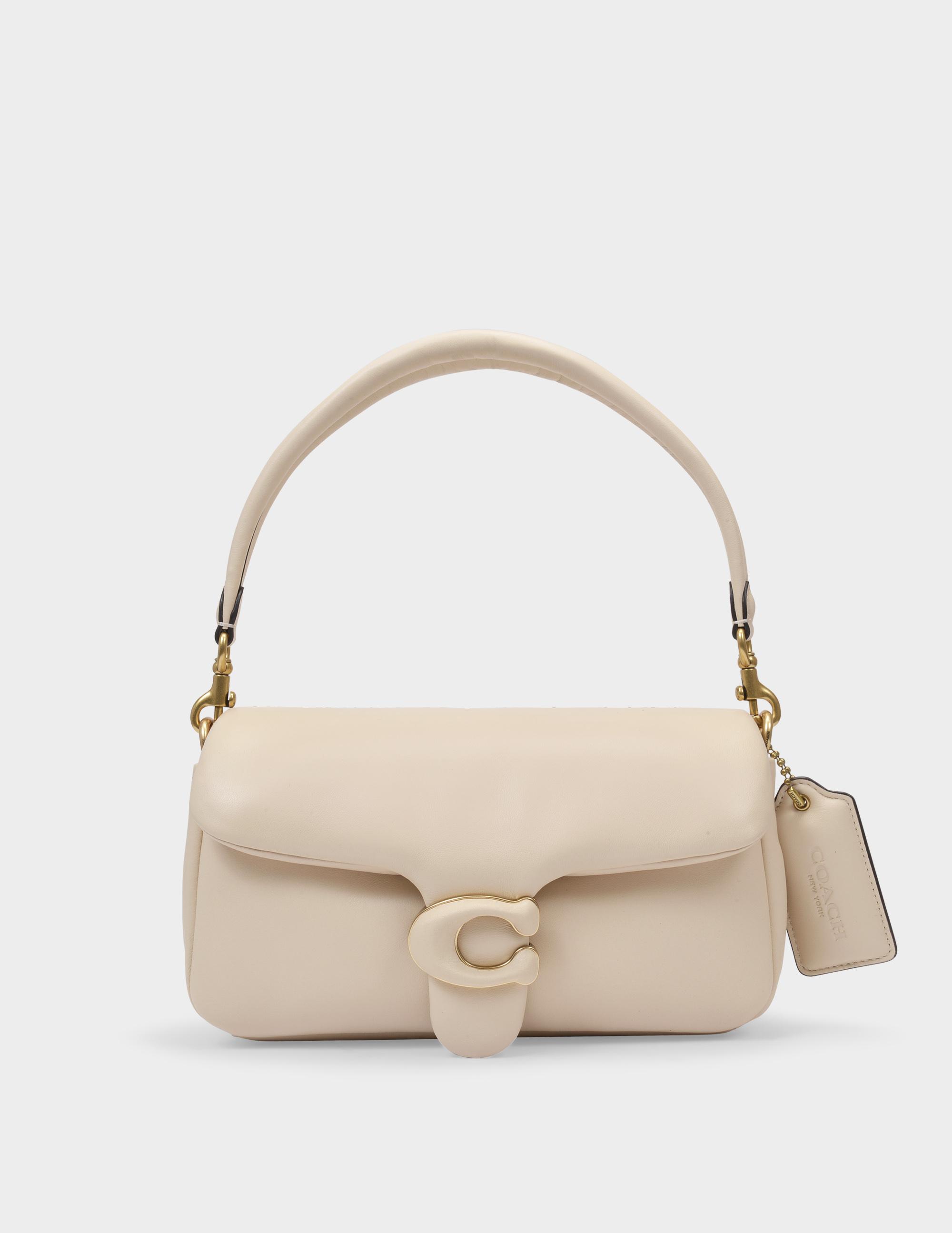 COACH Tabby Pillow Bag In Ivory Leather in Natural | Lyst