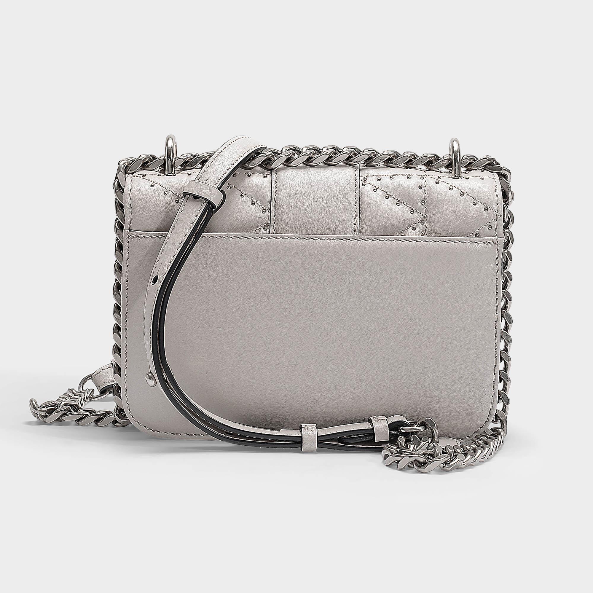 Karl Lagerfeld K/kuilted Studs Crossbody Bag In Taupe Calfskin in Natural Lyst