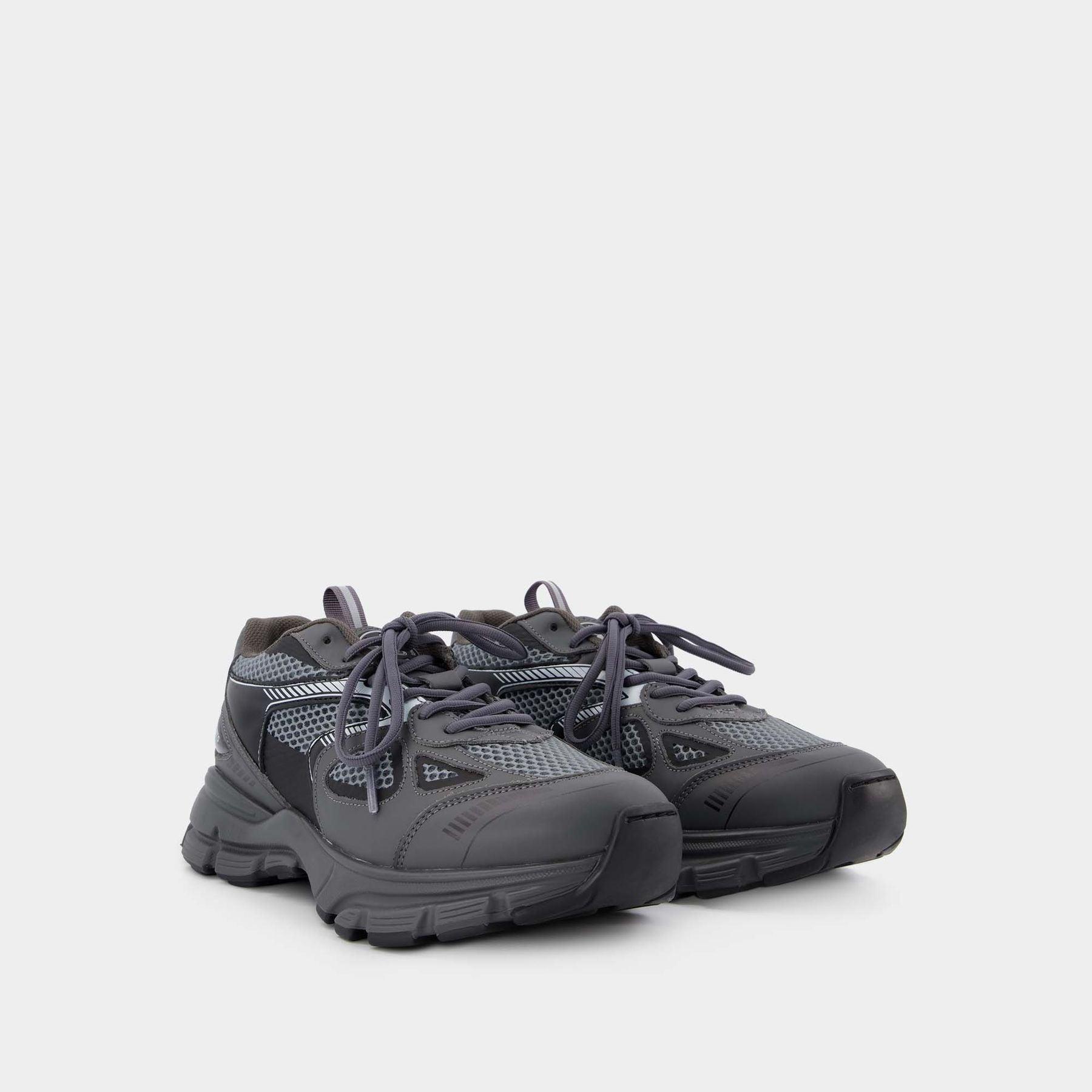 Axel Arigato Marathon Sneakers - - Grey/black - Leather in Gray for Men |  Lyst