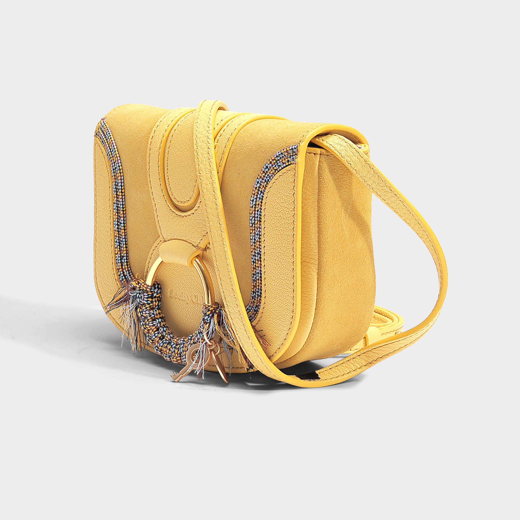 See By Chloé Hana Mini Crossbody Bag In Pineapple Yellow Grained 