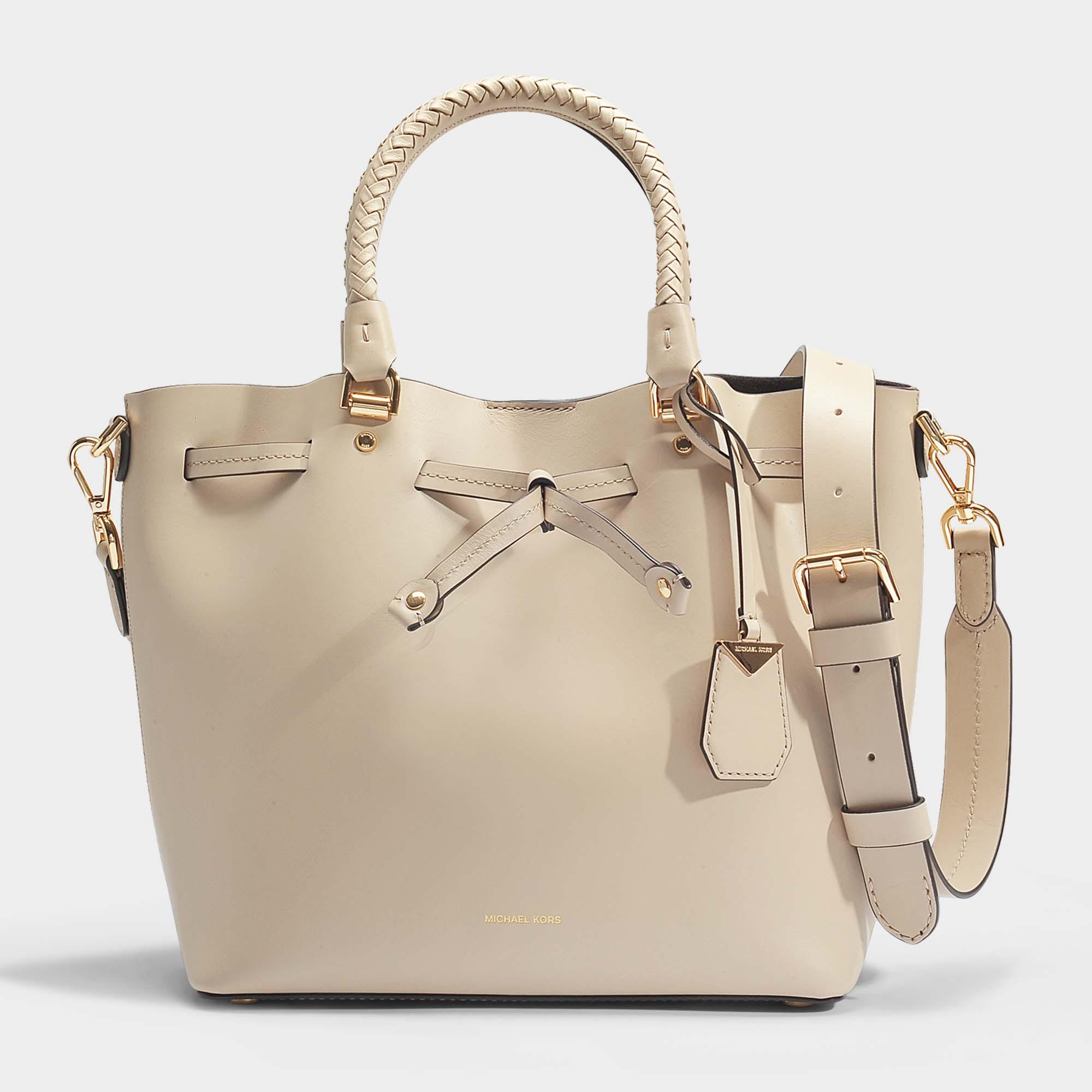michael kors blakely leather bucket bag