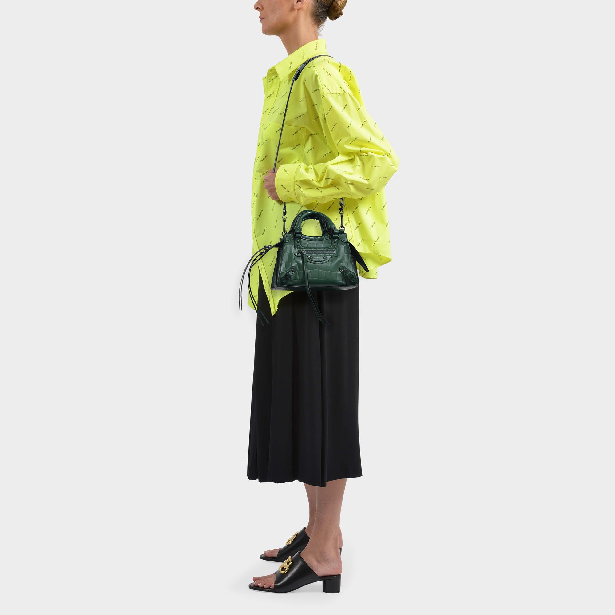 Balenciaga Embossed Neo Classic Mini City Bag