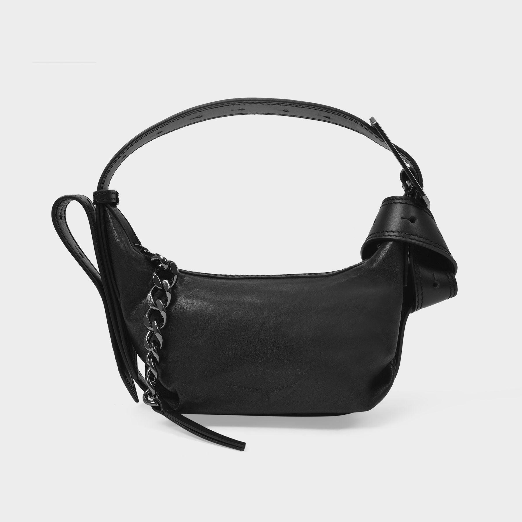 Zadig & Voltaire Le Cecilia Xs Hobo Bag - - Black - Leather | Lyst