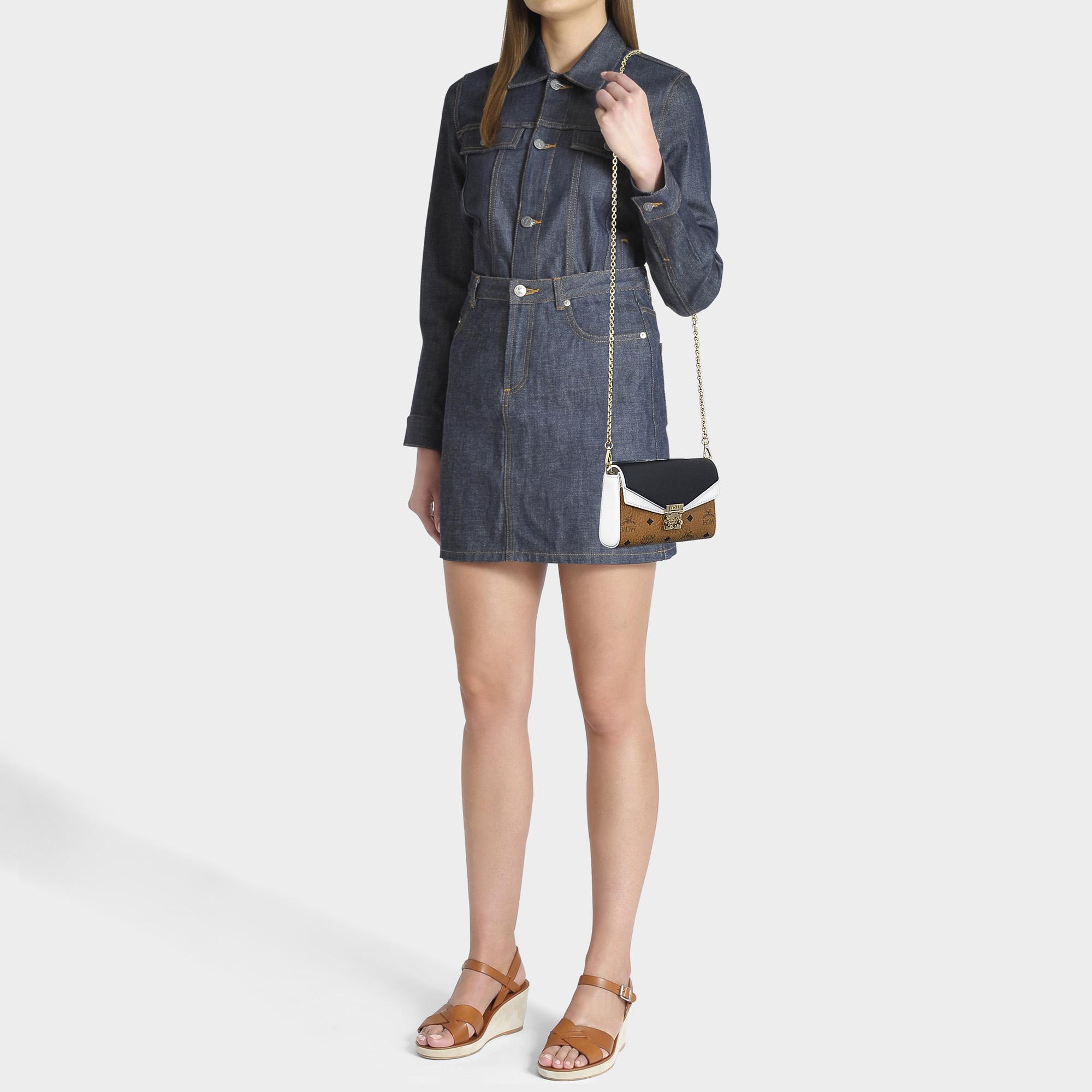 Millie crossbody in visetos leather block new arrivals