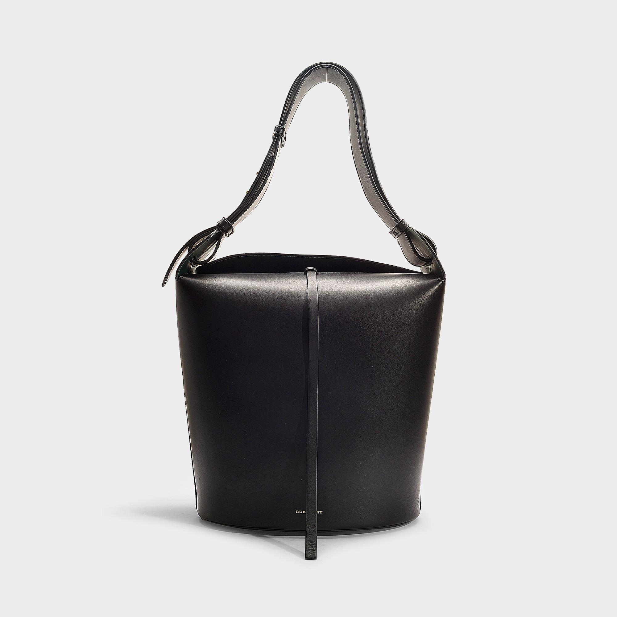 Burberry Leather Bucket Bag