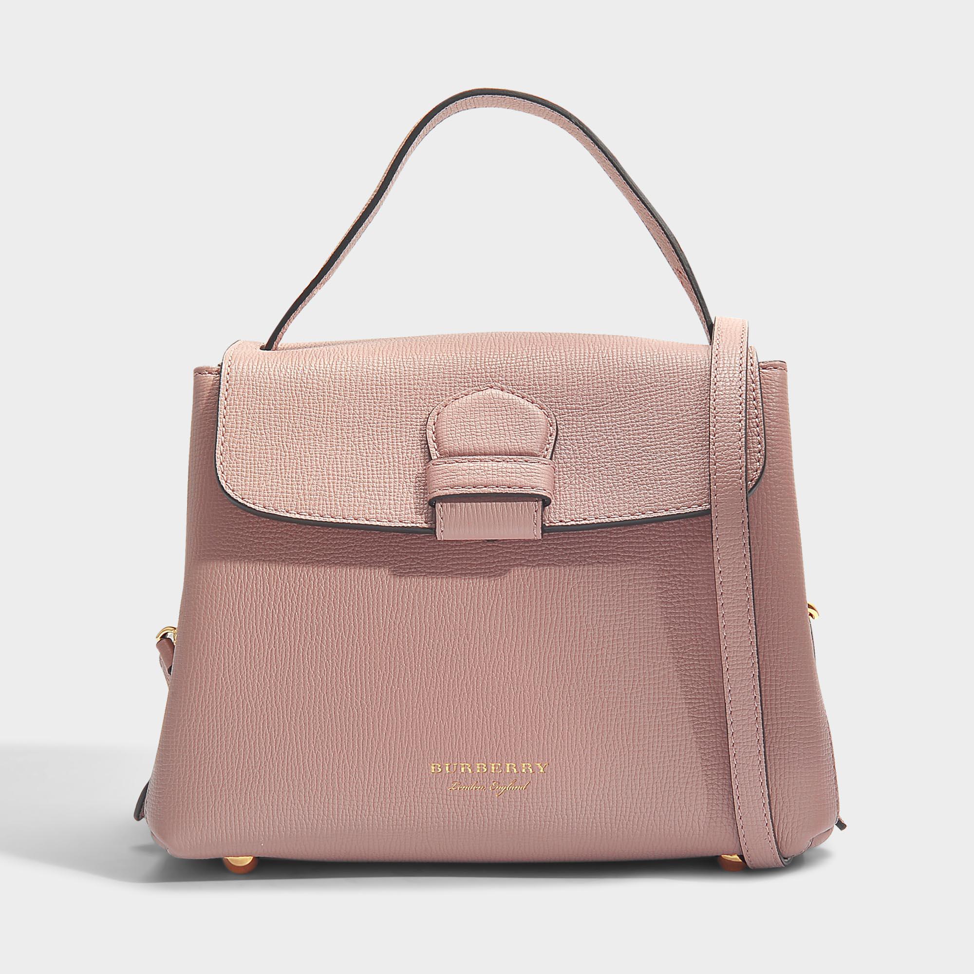 Burberry Small Camberley Bag In Pale Orchid Grained Calfskin | Lyst