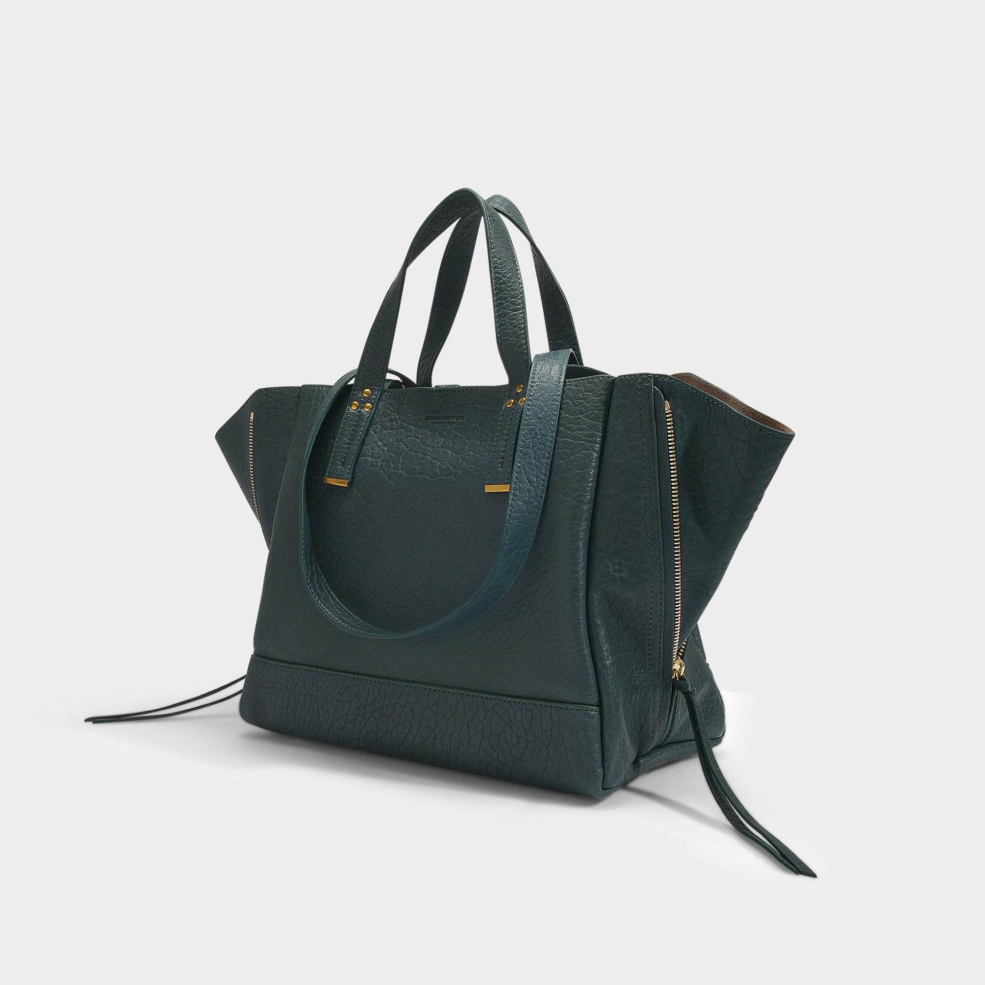 Jérôme Dreyfuss Georges Medium Bag In Green Leather | Lyst
