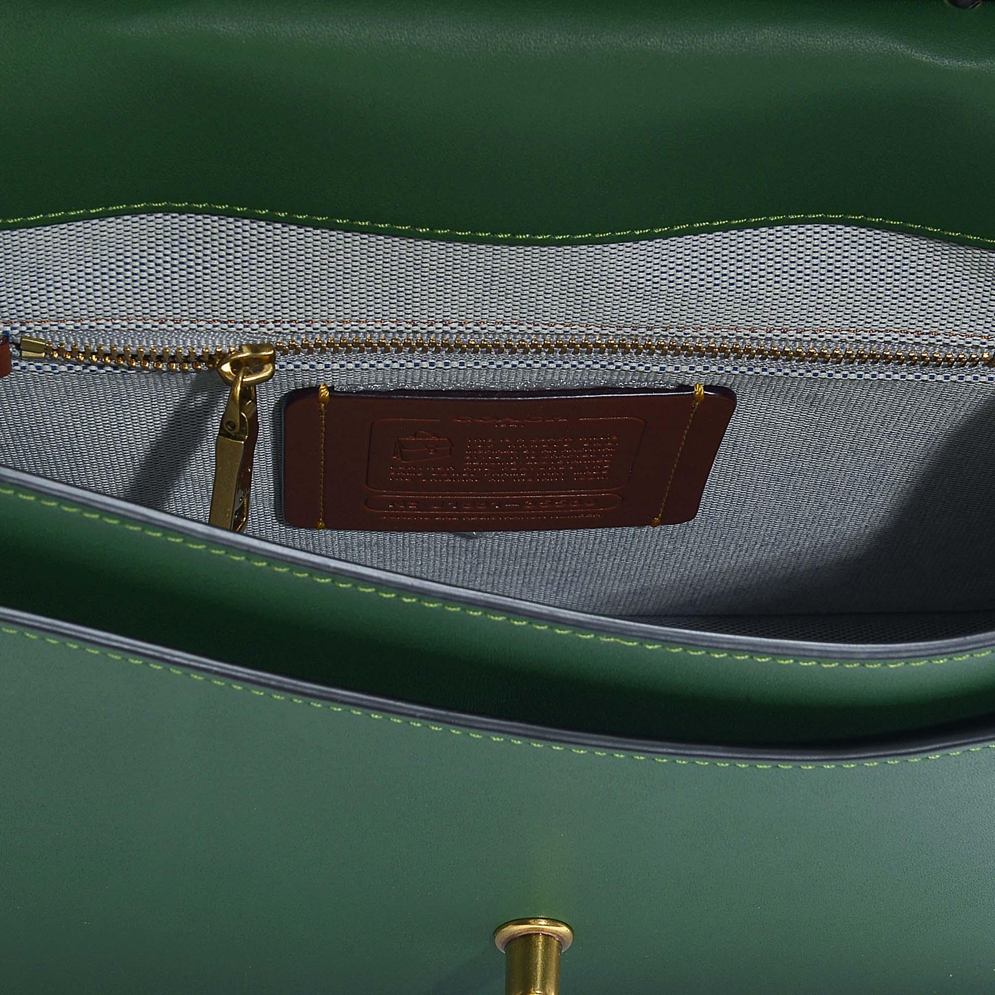 coach willis top handle green