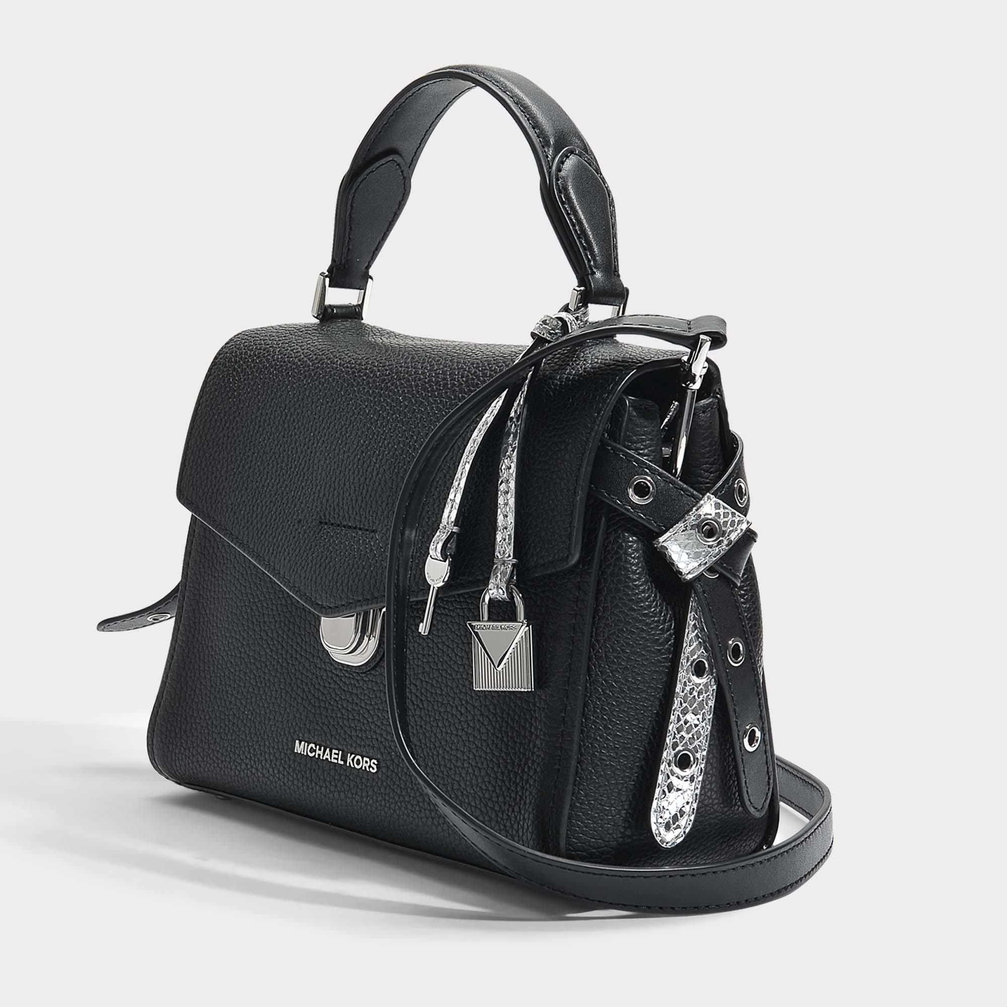 MICHAEL Michael Kors Bristol Small Top Handle Satchel Bag In Black