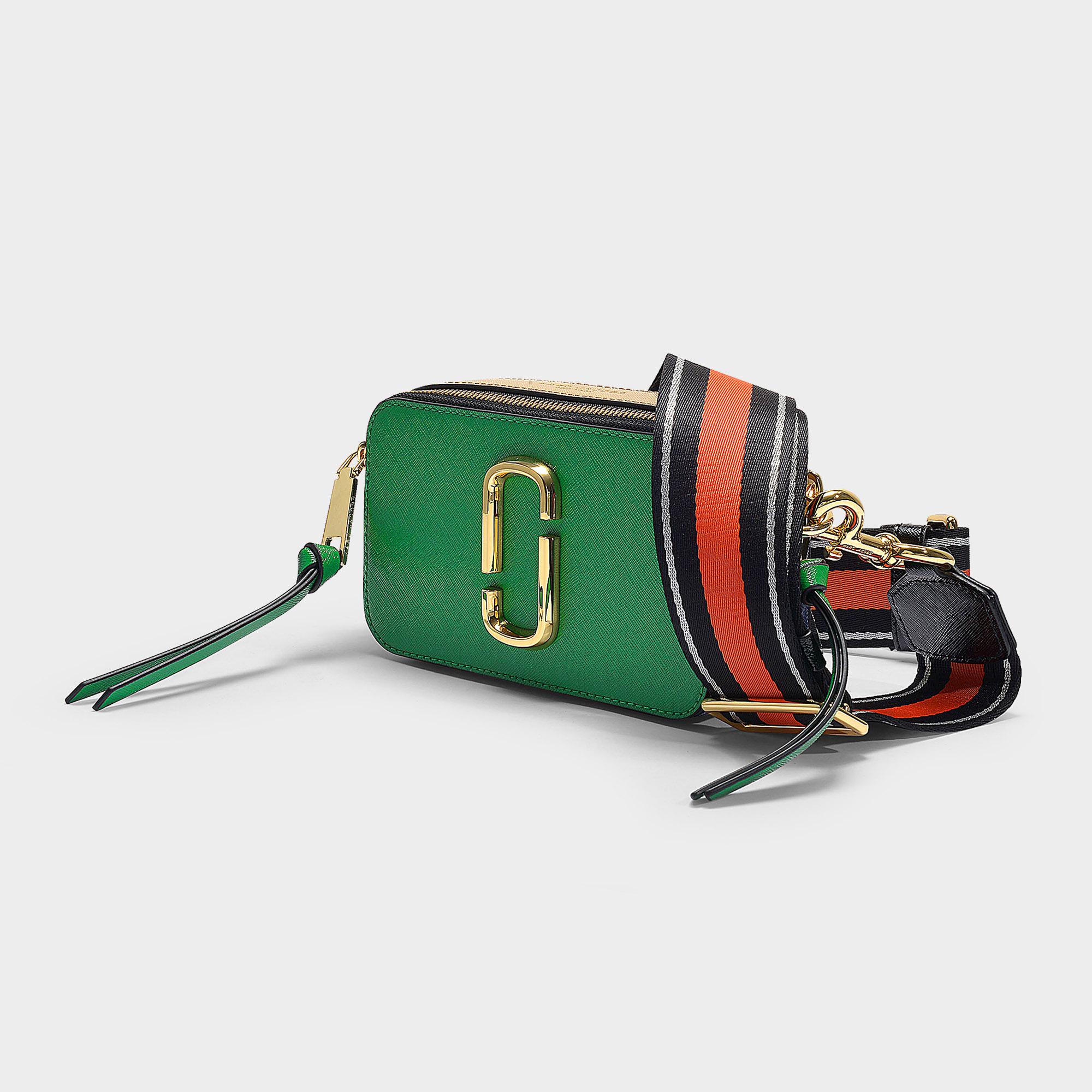 Marc Jacobs Pepper Leather Crossbody Bag in Green