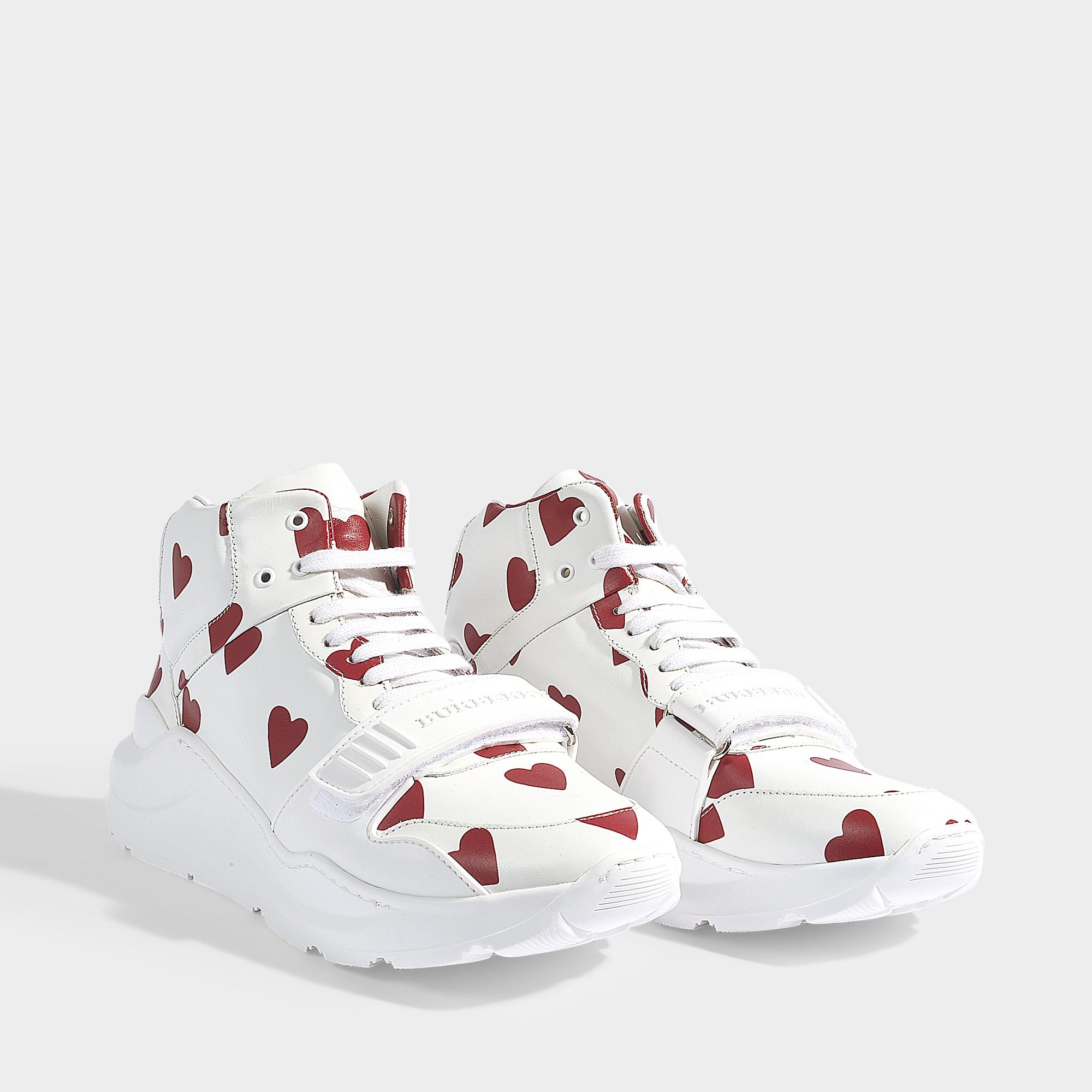 burberry heart sneakers