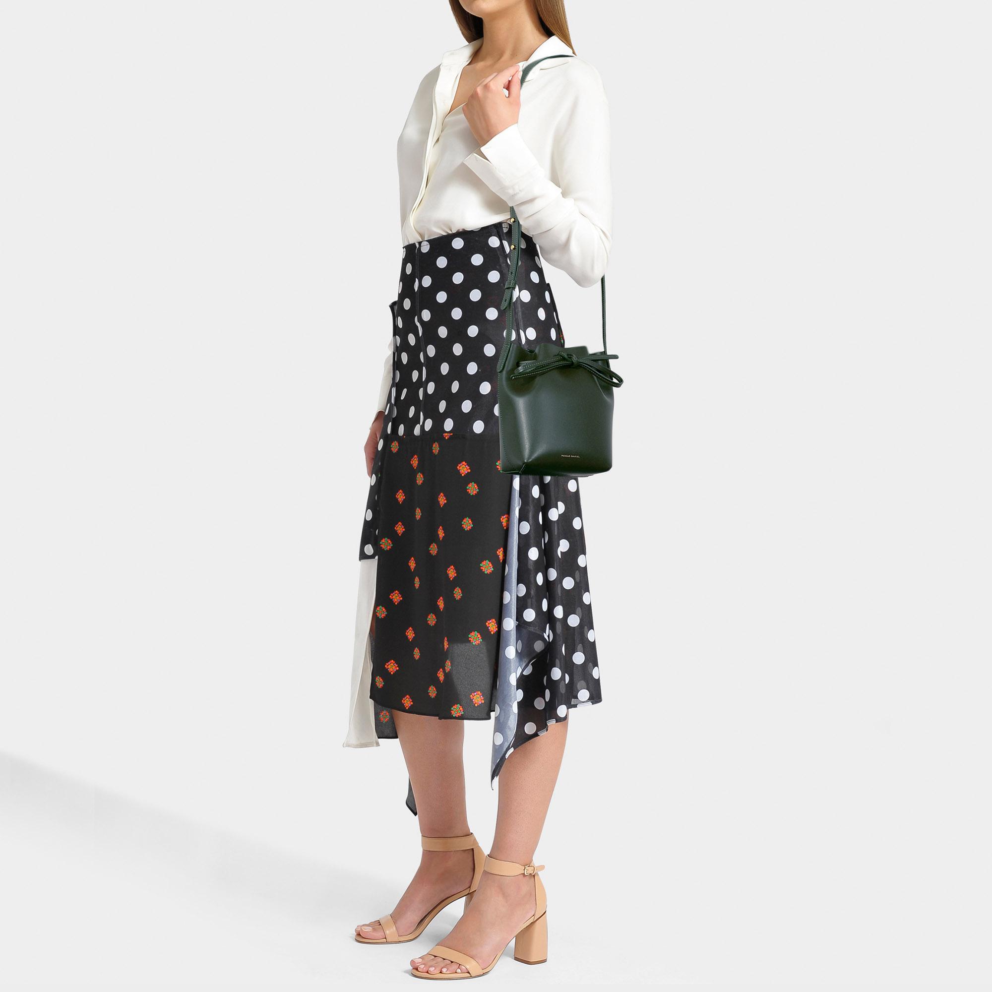 Mansur gavriel bucket bag green Clearance