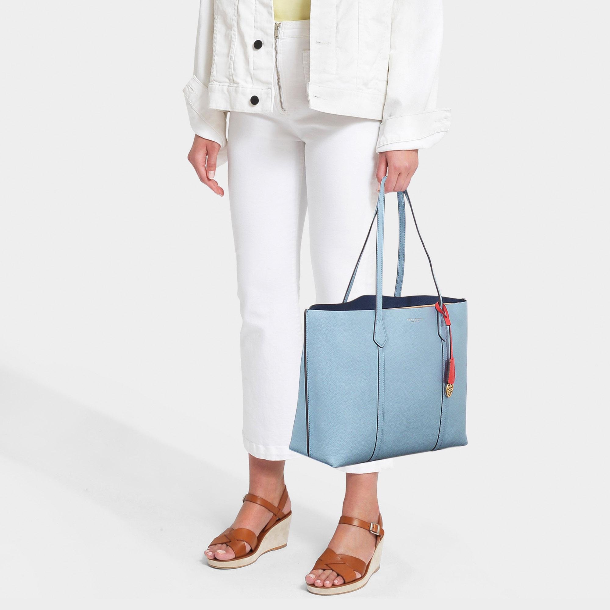 Tory Burch Embrace Ambition Perry Triple-compartment Tote in Blue