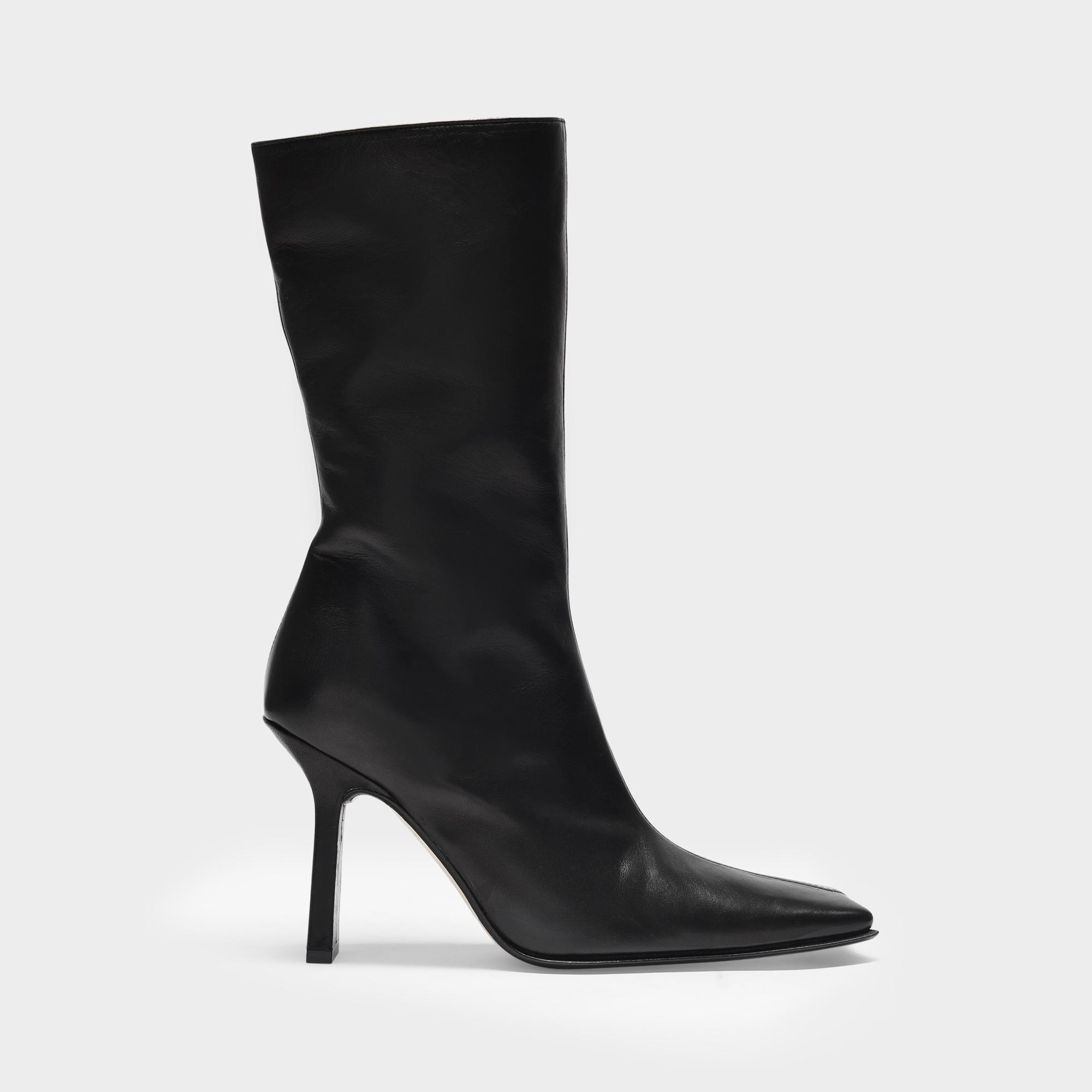 Miista Boots Noor In Black Smooth Leather | Lyst Canada