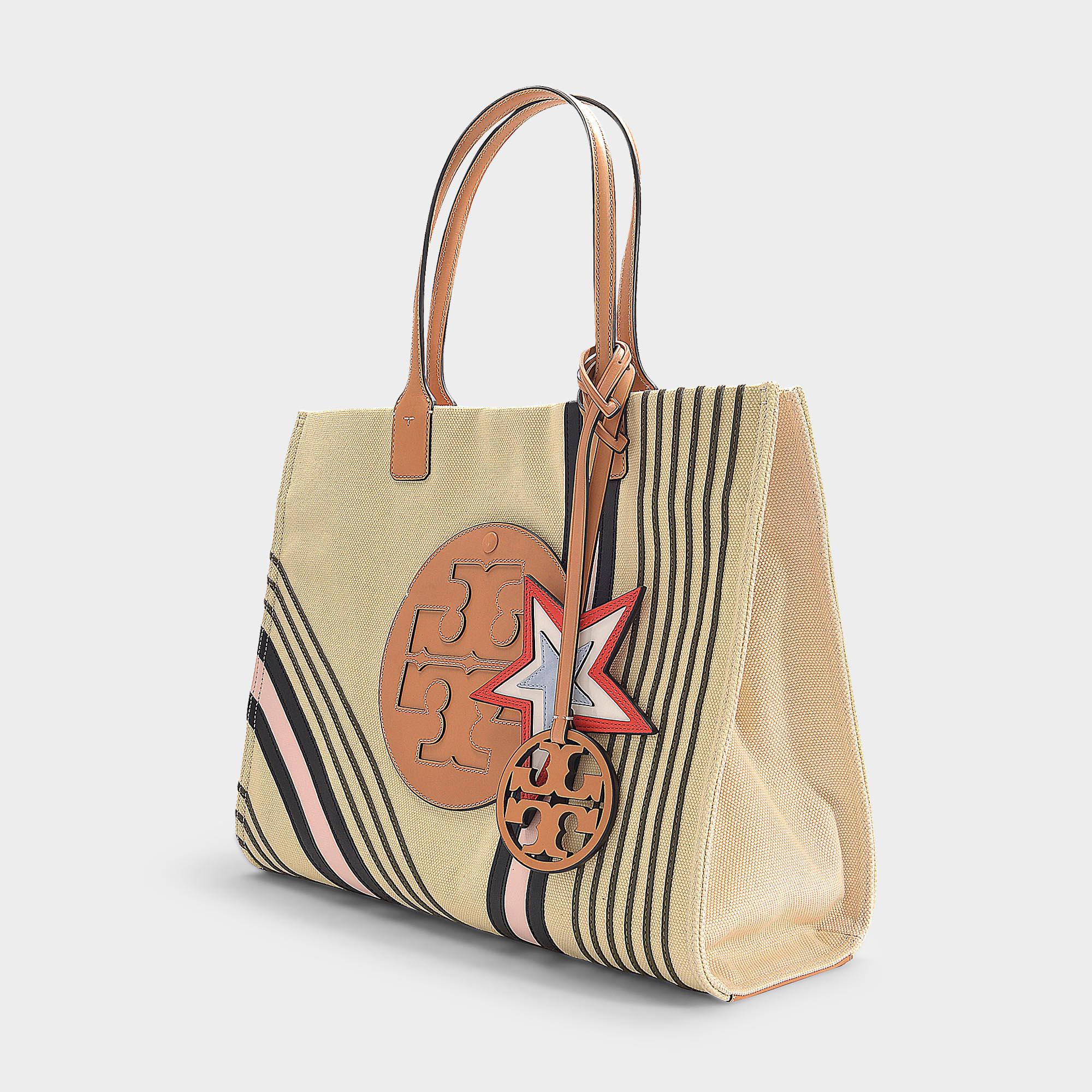 tory burch ella printed canvas tote