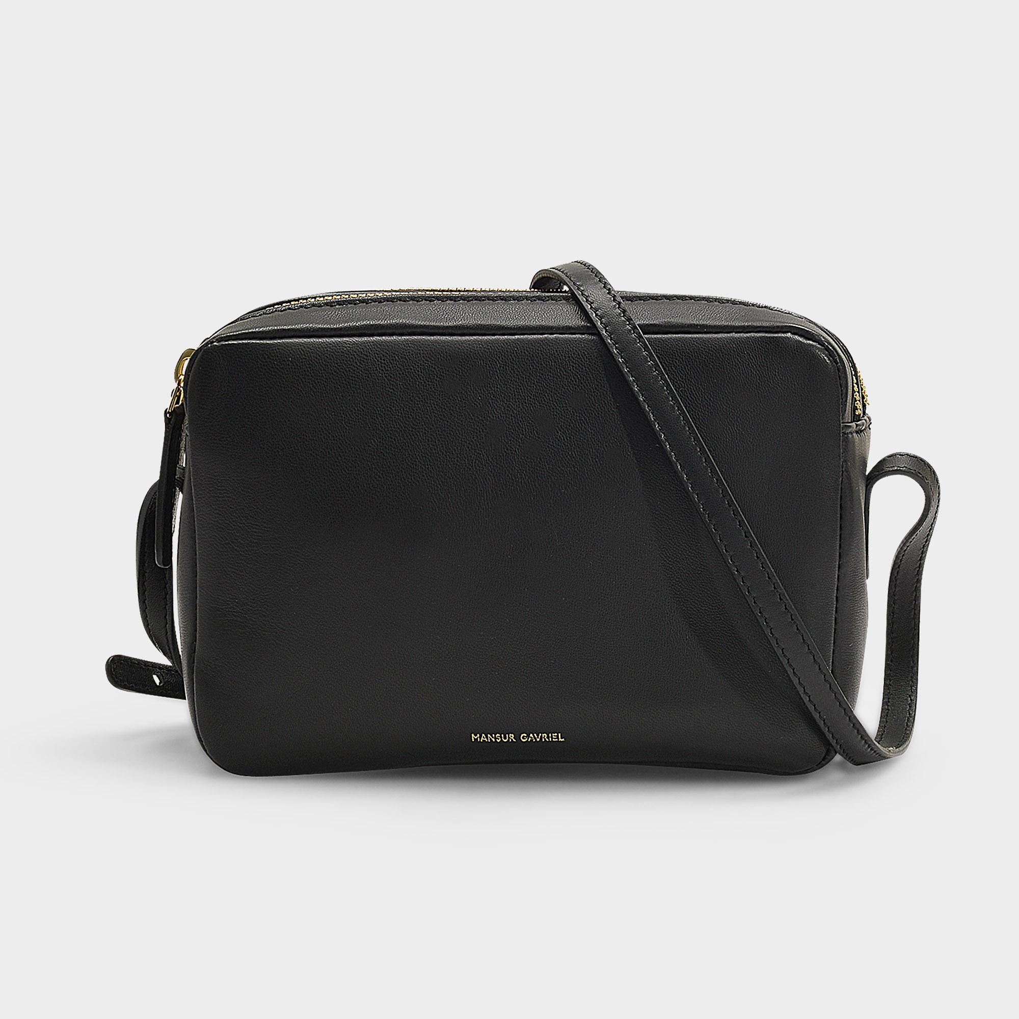 mansur gavriel double zip crossbody bolsa