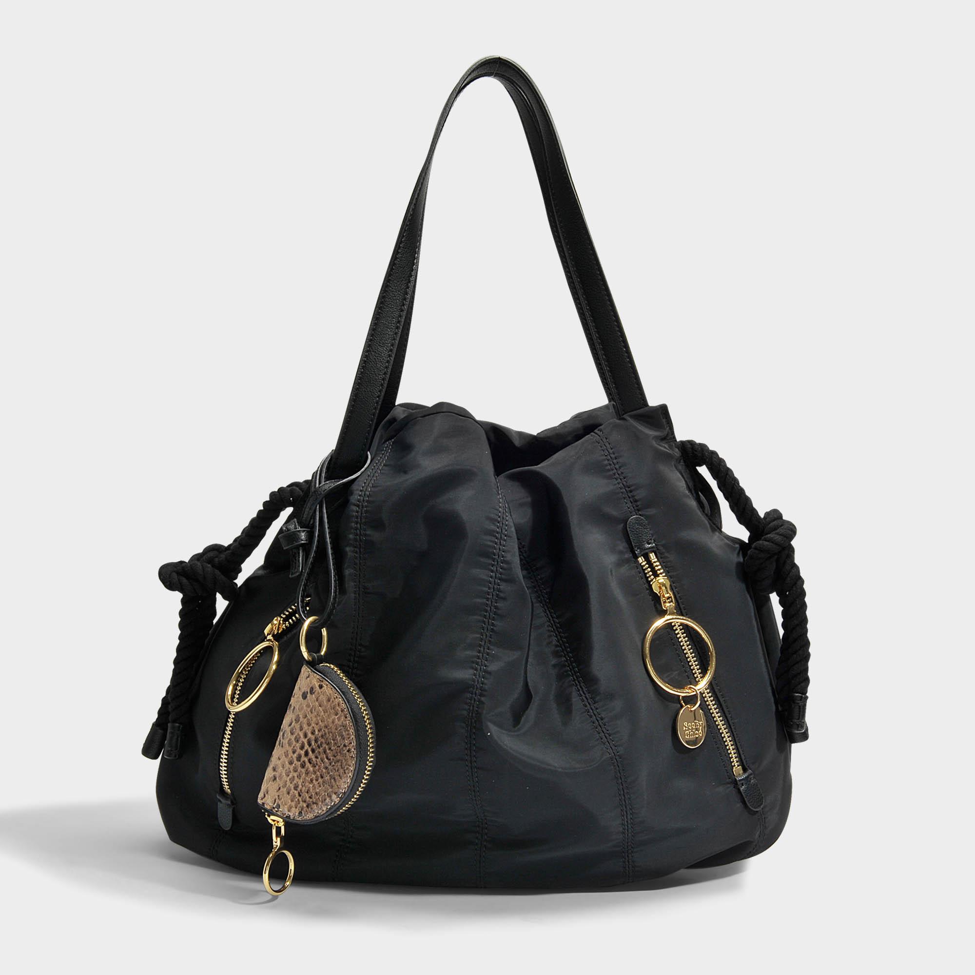 See By Chloé Synthetic Flo Small Shoulder Bag in Black - Lyst