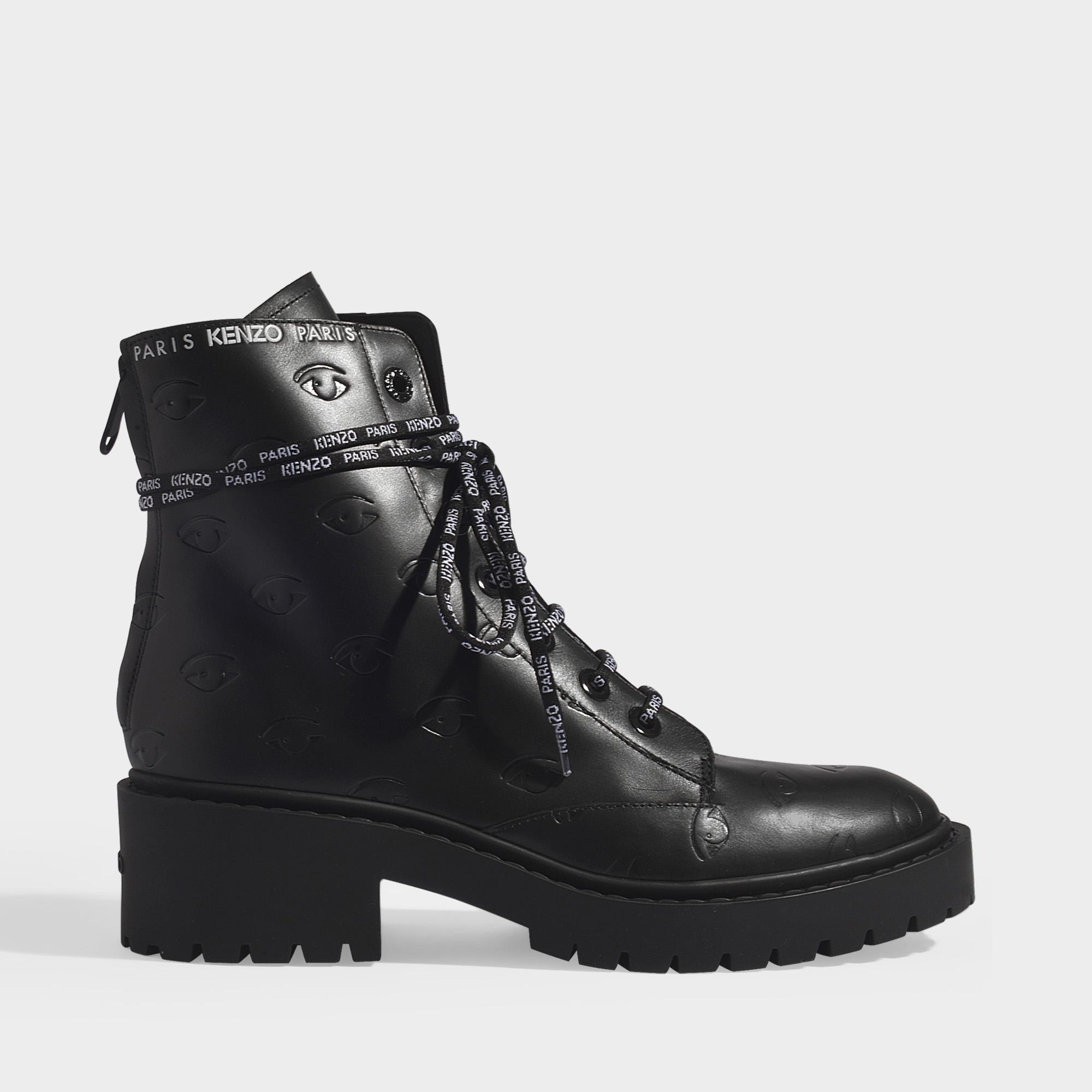 kenzo lace up boots