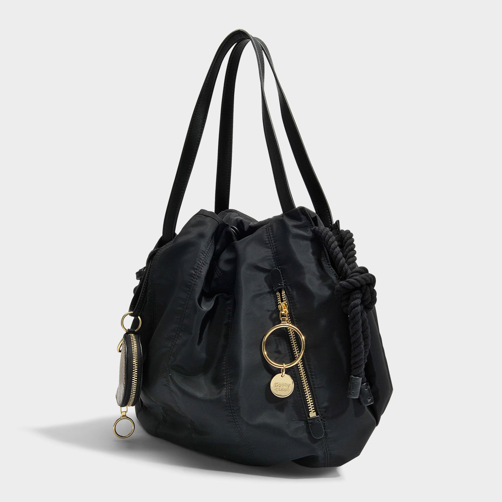 See By Chloé Synthetic Flo Small Shoulder Bag in Black - Lyst