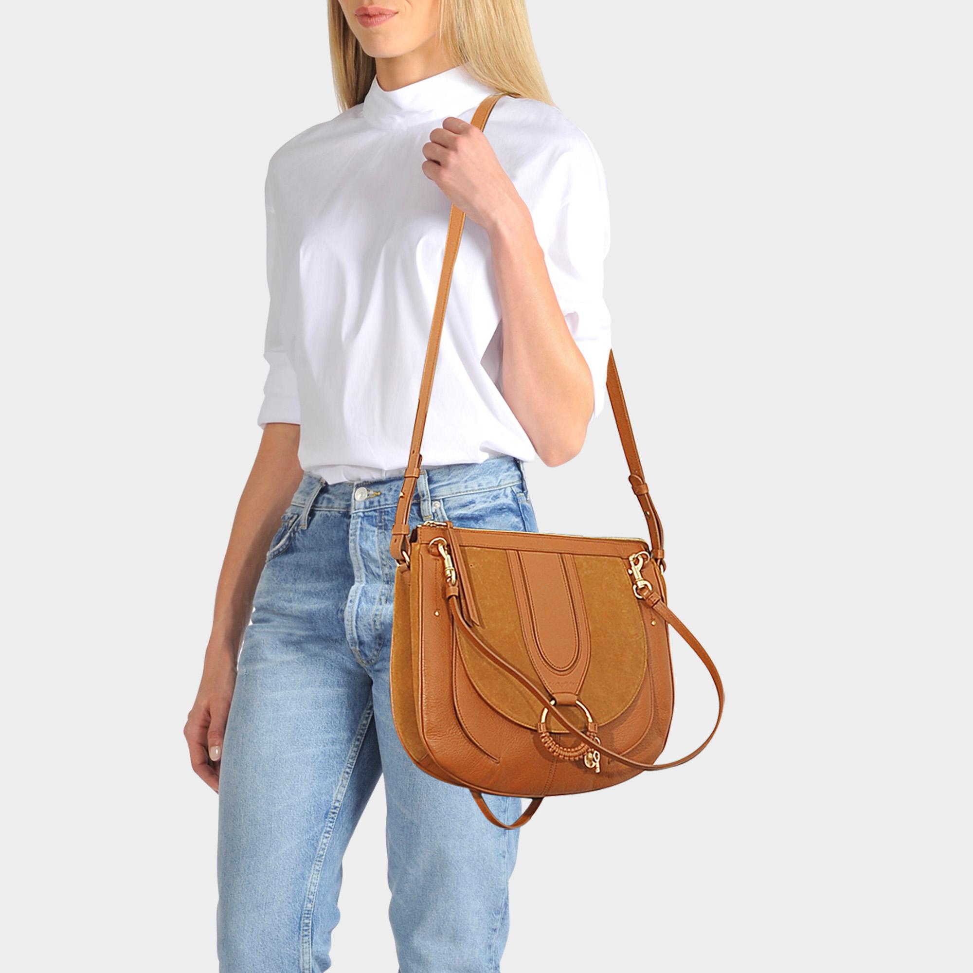 See By Chloé Hana Large Hobo Bag In Brown Calfskin | Lyst