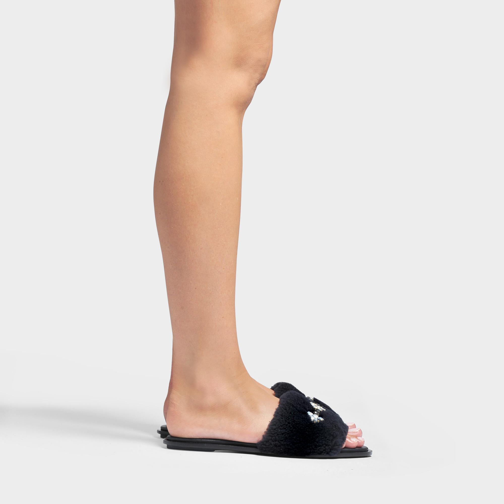 tory burch blue slides