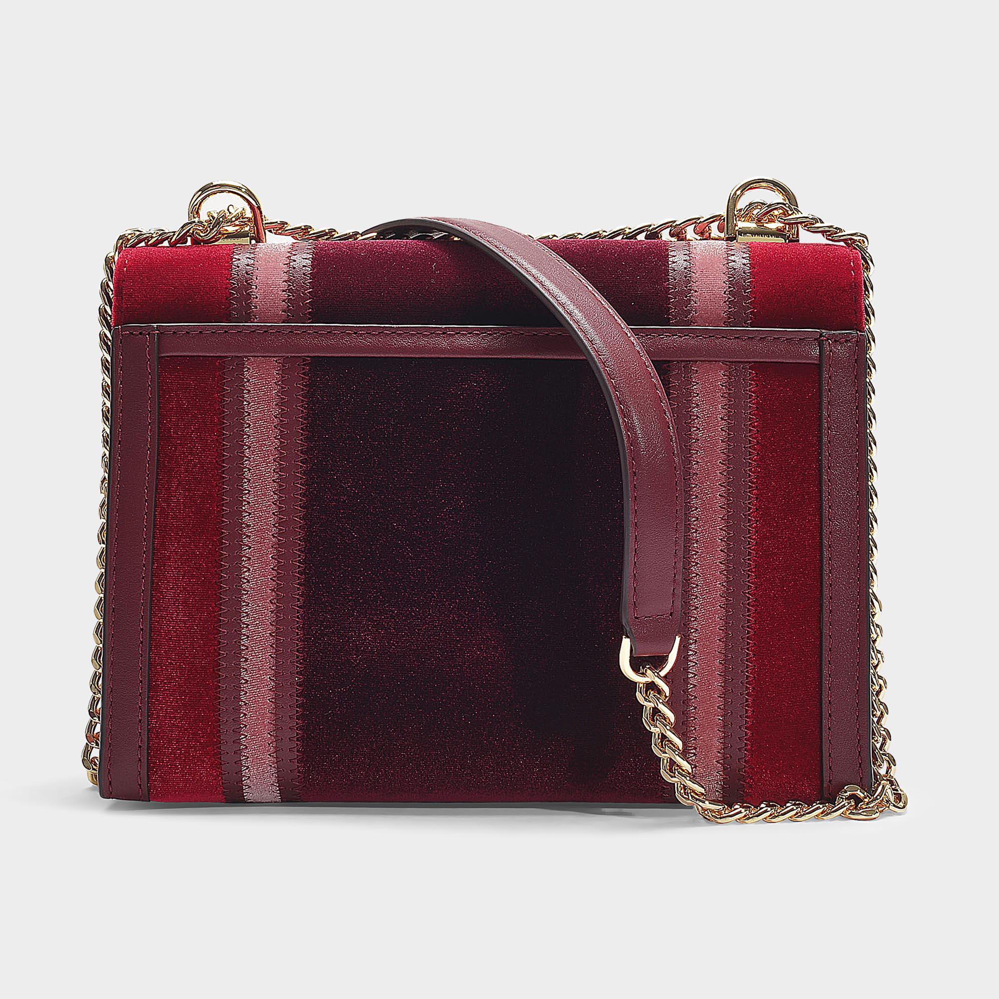 MICHAEL Michael Kors Whitney Large Shoulder Bag In Burgundy Velvet Lyst