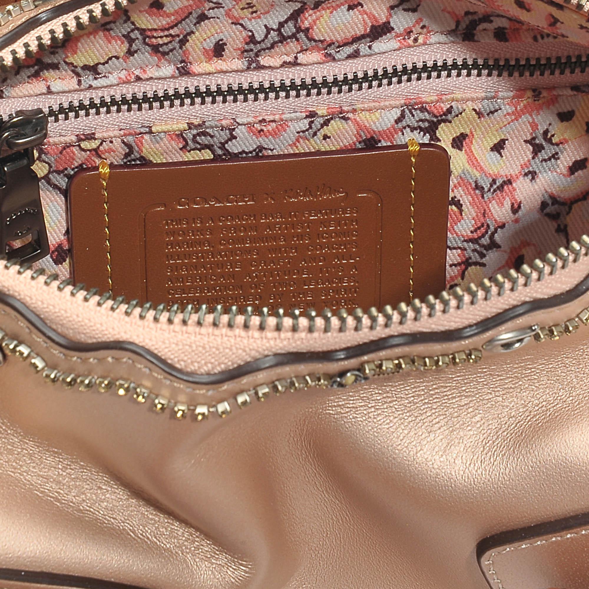 COACH Mailbox Bag 24 In Rose Gold Grained Leather - Lyst