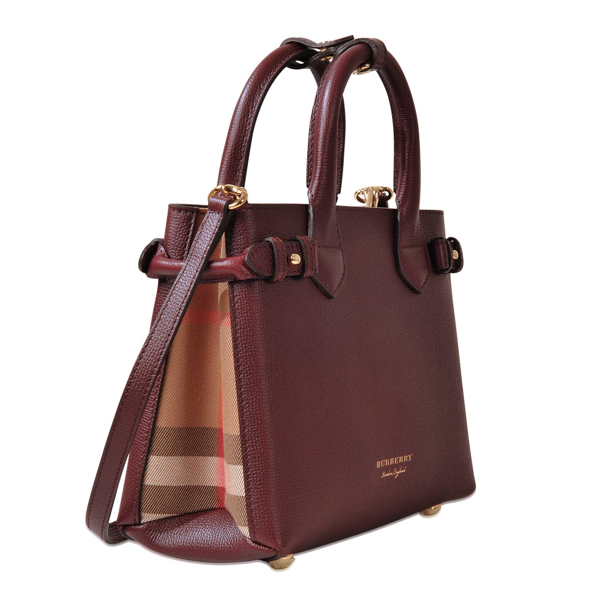 burberry mahogany red bag