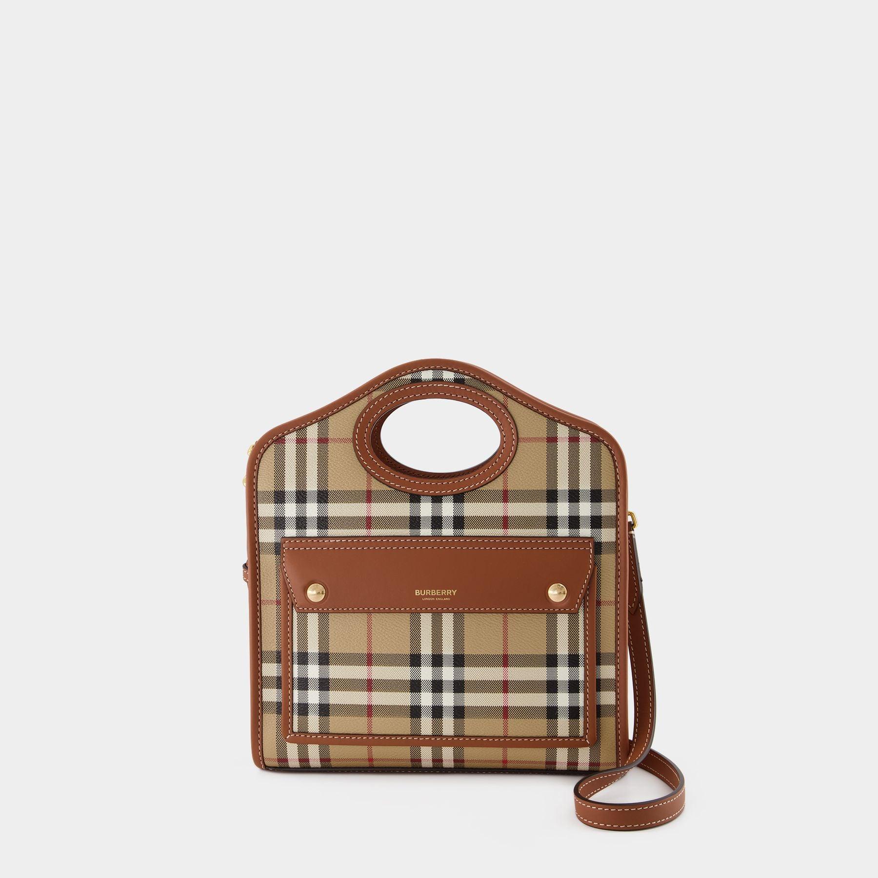 Burberry Sac Pocket - - Toile - Marron in Brown | Lyst