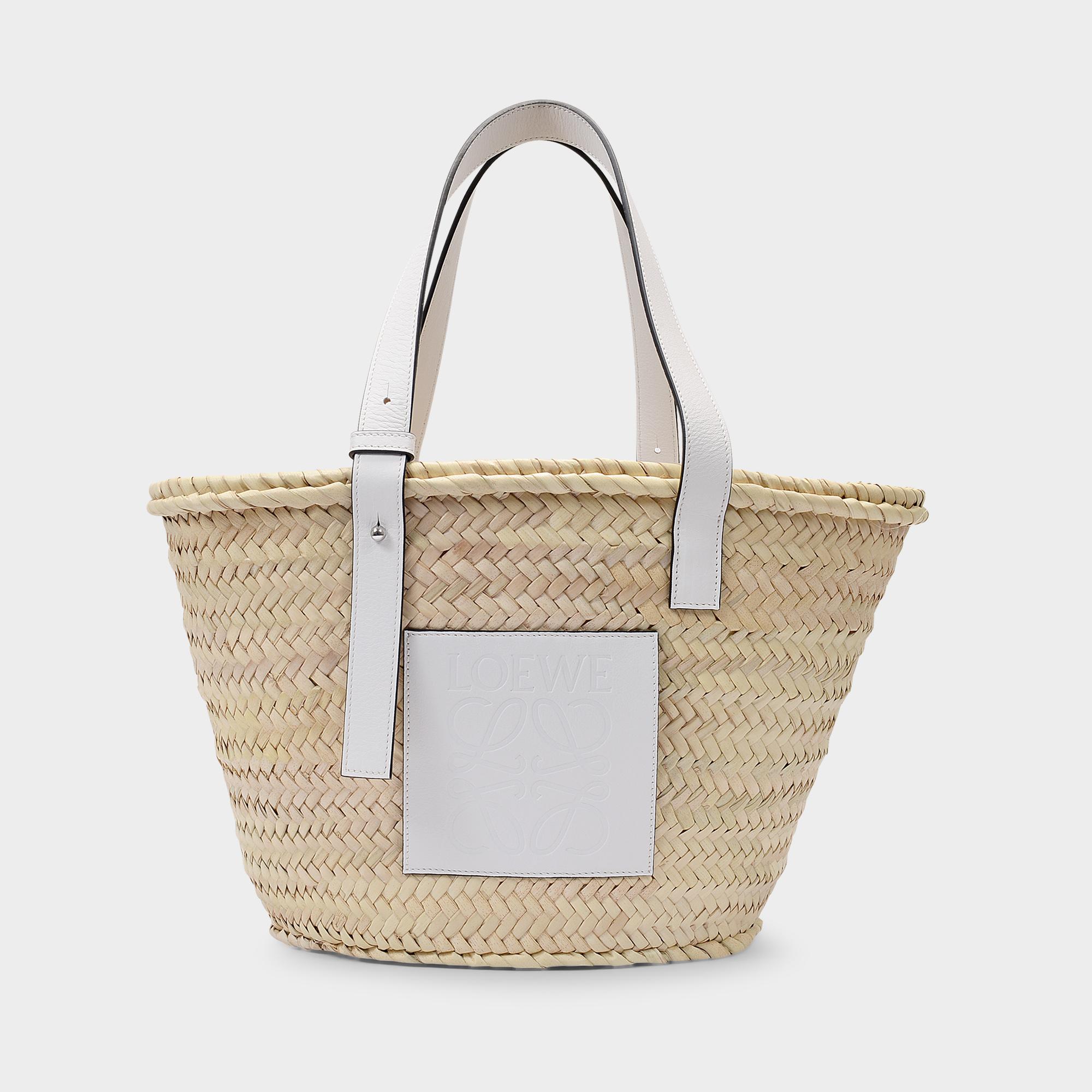 Loewe Basket Bag In Natural Raffia - Lyst