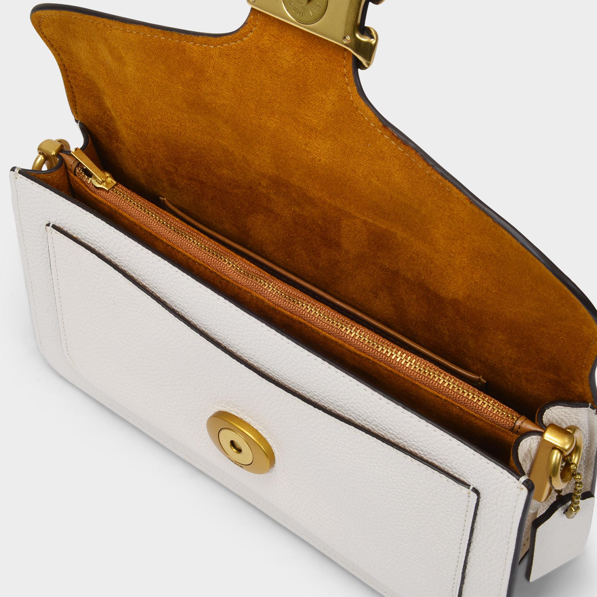 coach tabby white bag