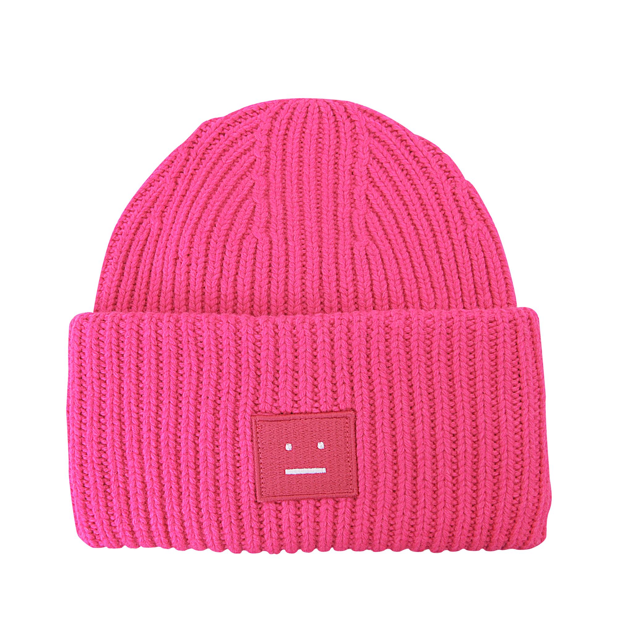Acne Studios Fuchsia Pink Pansy Wool Beanie - Lyst