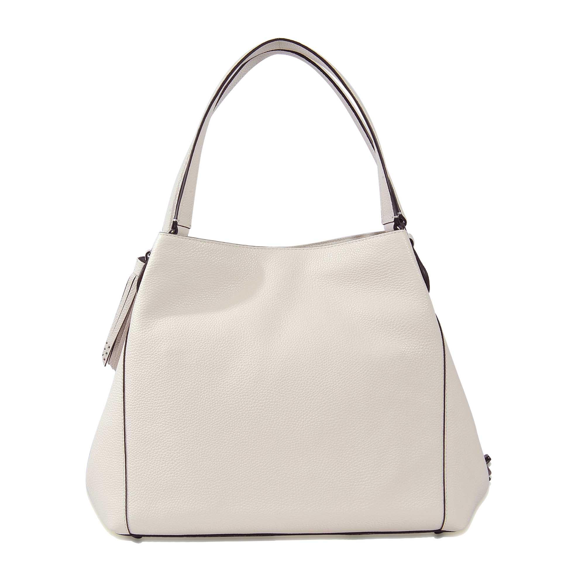 COACH Edie 31 Shoulder Bag In Leather With Studs in White - Lyst